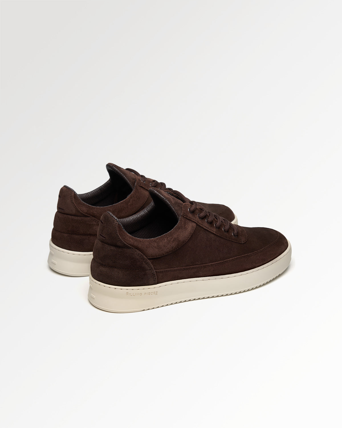 Filling Pieces Low Top Suede sneakers Chocolate cuir suède