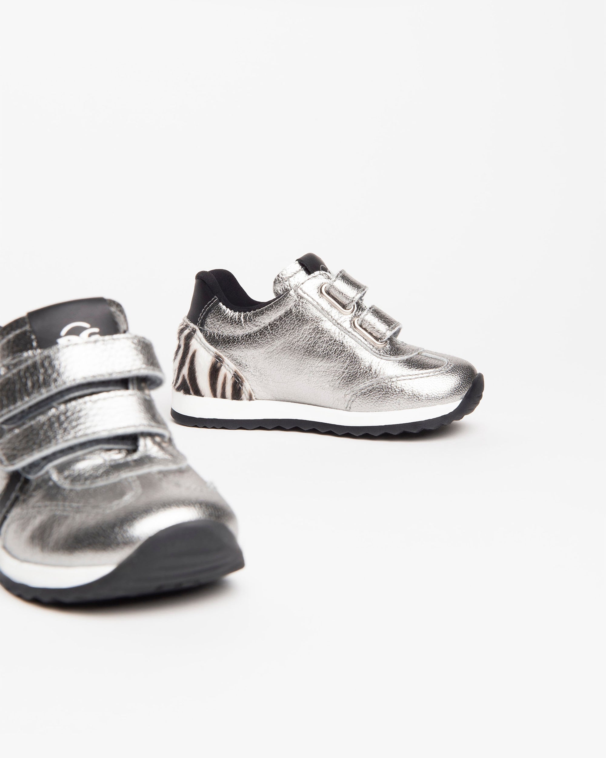NeroGiardini Sneakers Baby Fille Cuir Lamé Taille 22