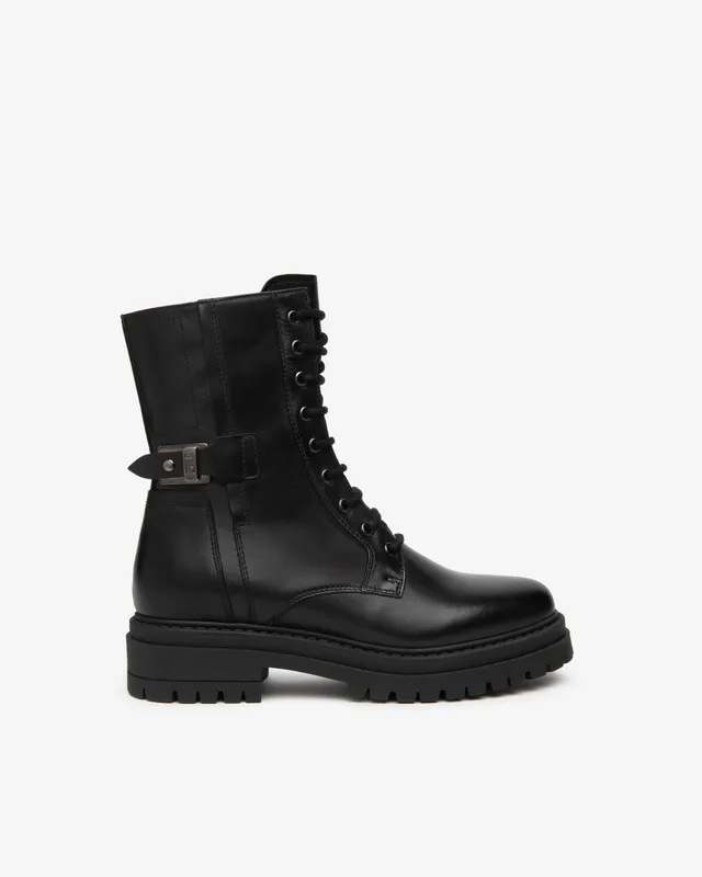 Nerogiardini Bottines Motardes Femme Cuir Talon 40 mm