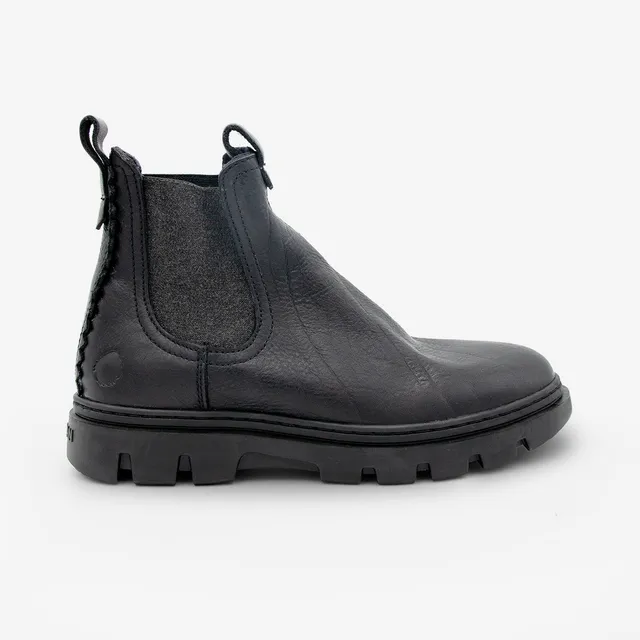 Satorisan Unalome Chelsea Premium bottines cuir noir