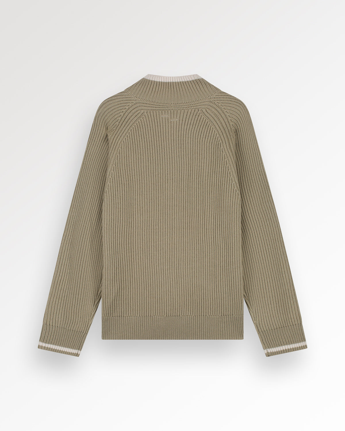 Filling Pieces Knit Quarter Zip pull latte maille