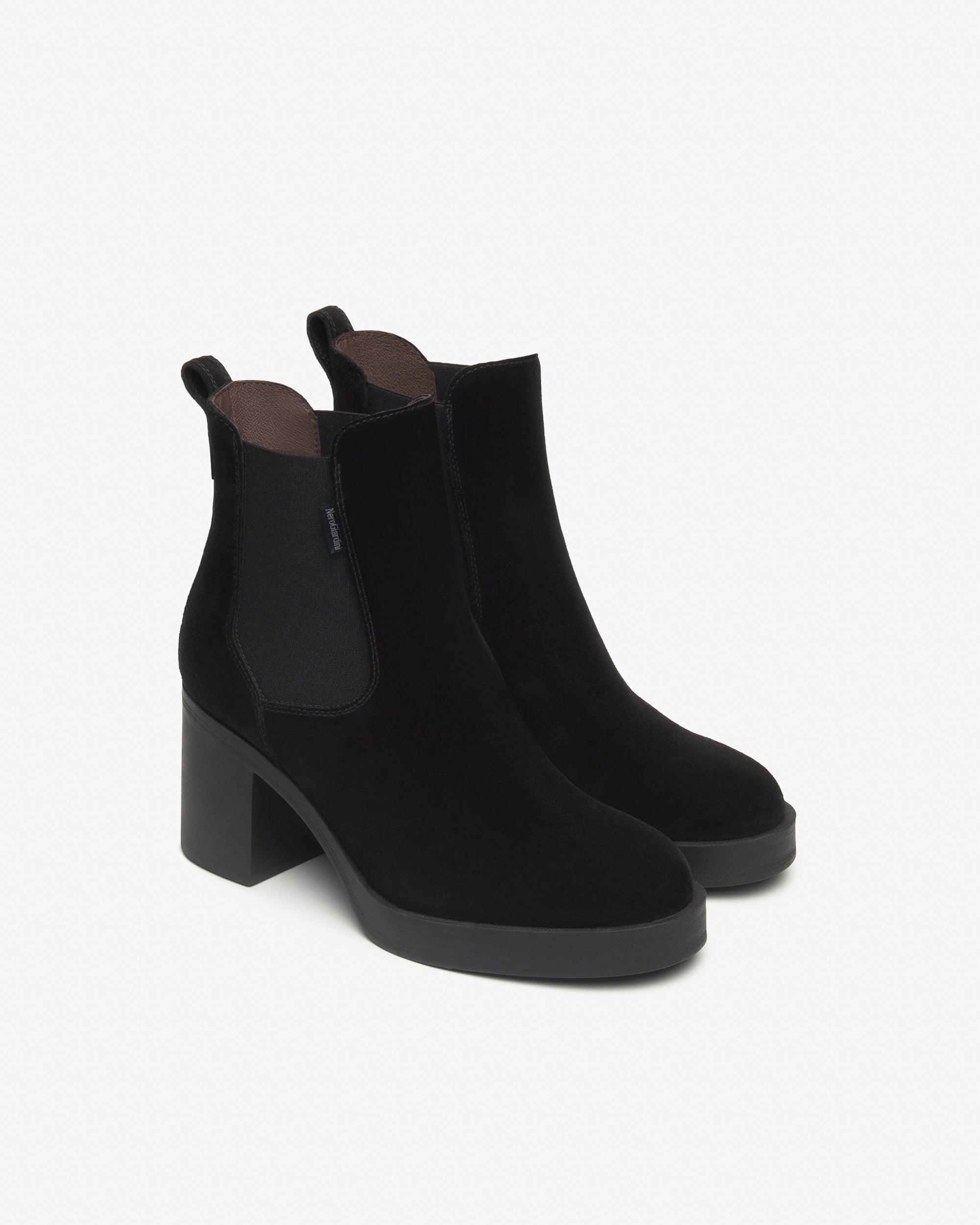 NeroGiardini Bottines Chelsea Femme Cuir Velours 35-41