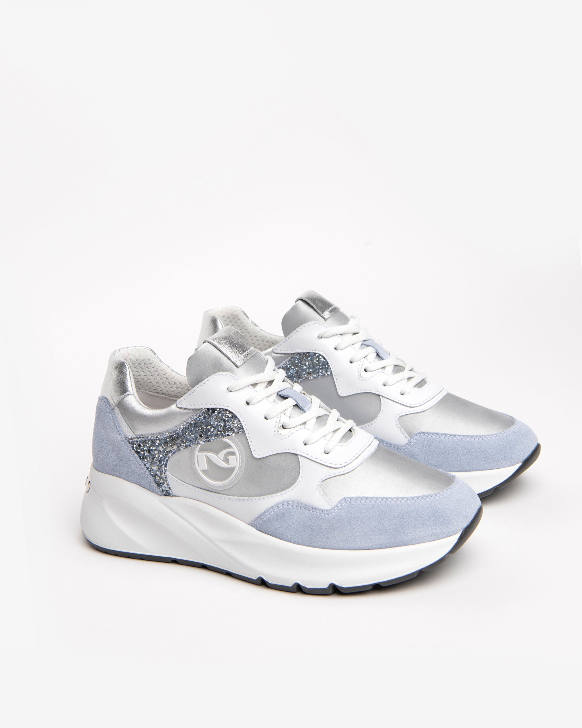 NeroGiardini Sneakers Femme Velours Lamé Logo DryGo 35-41