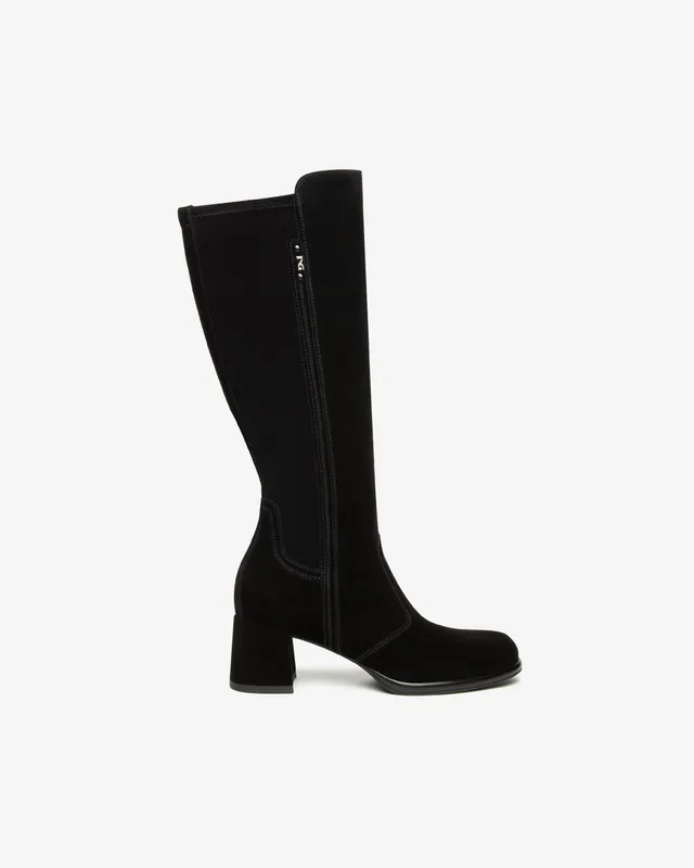 NeroGiardini Bottes Femme Cuir Velours Technique Hiver
