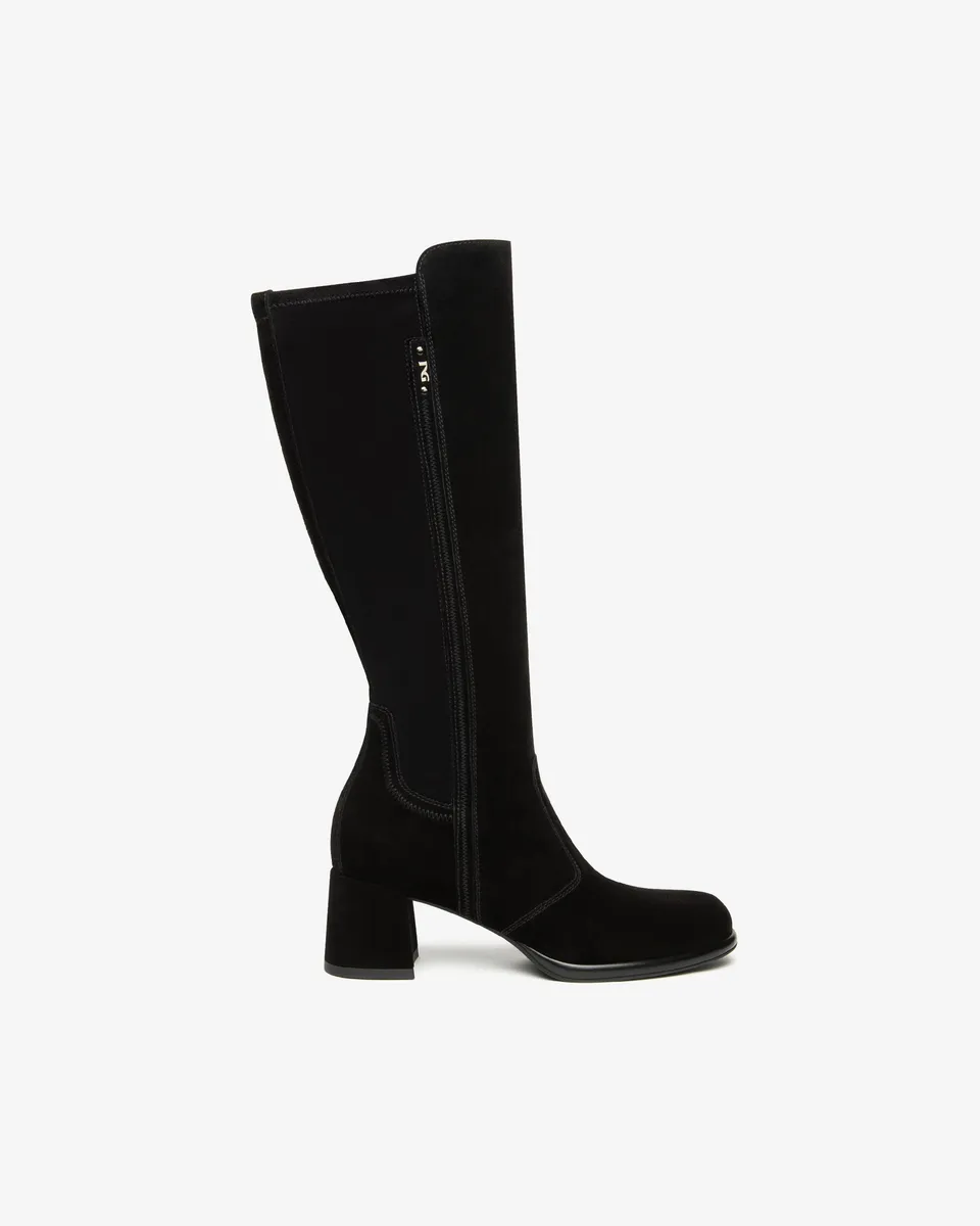 NeroGiardini Bottes Femme Cuir Velours Technique Hiver