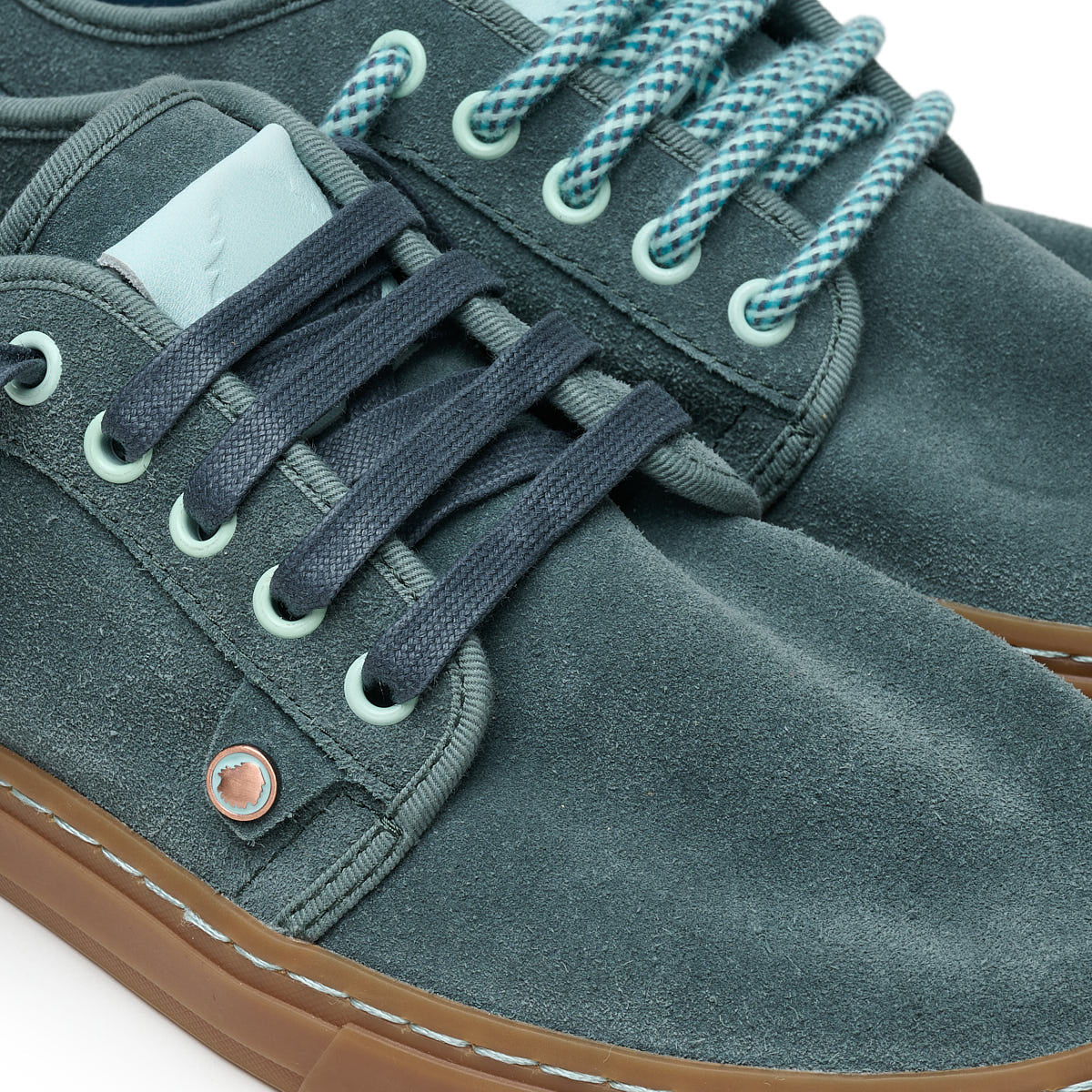 Satorisan Heisei Suede Black Sand baskets cuir unisexe