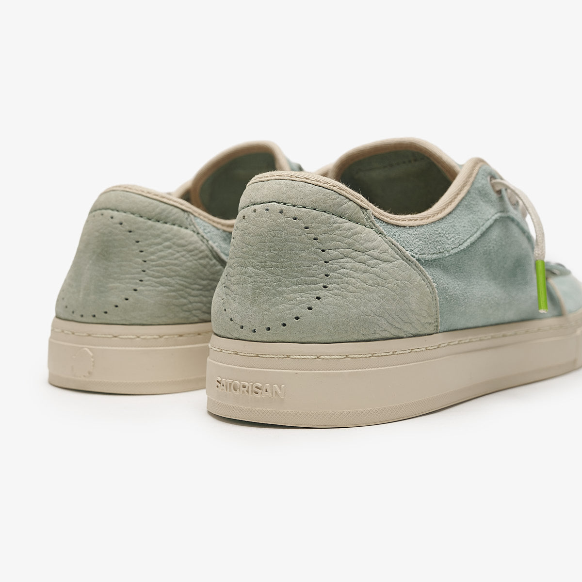 Satorisan Heisei Suede sneakers Milky Jade cuir suède