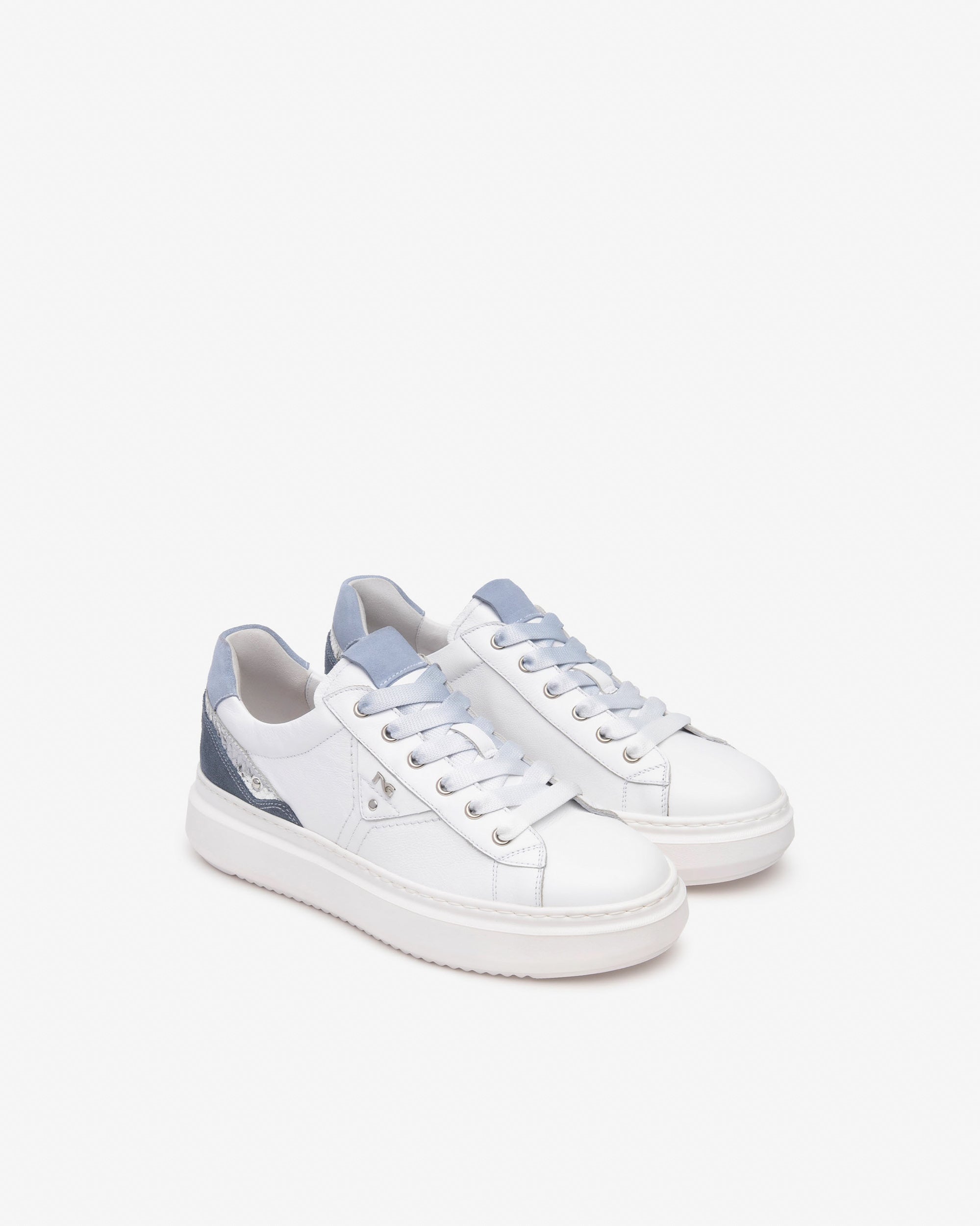 NeroGiardini Sneakers Femme Cuir Velours Confort