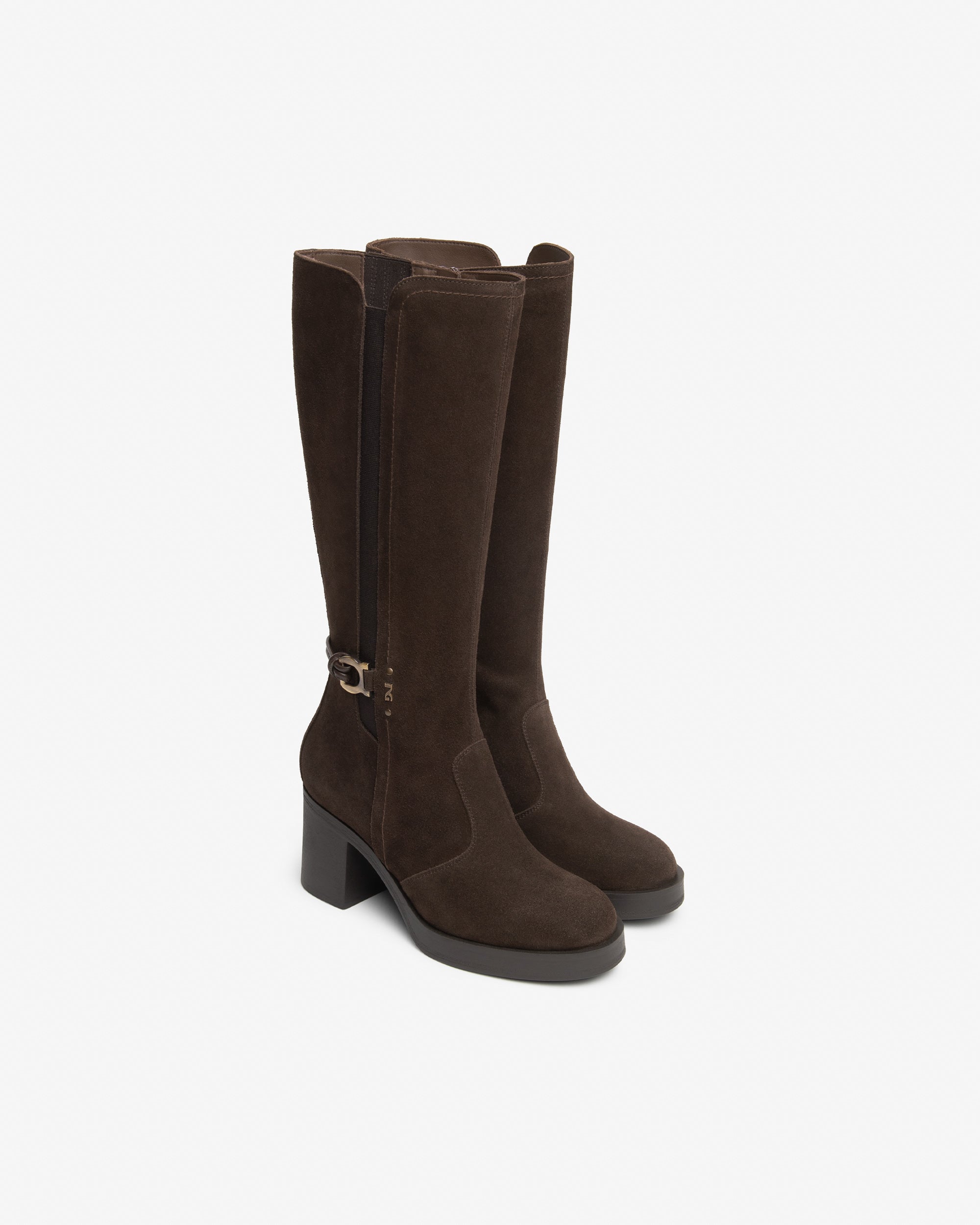 NeroGiardini Bottes botte femme daim talon 75