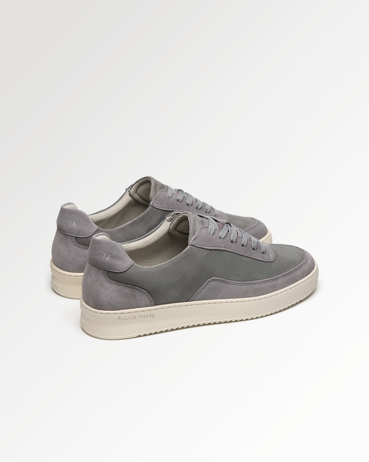 Filling Pieces Mondo Suede Grain Grey sneakers daim gris homme