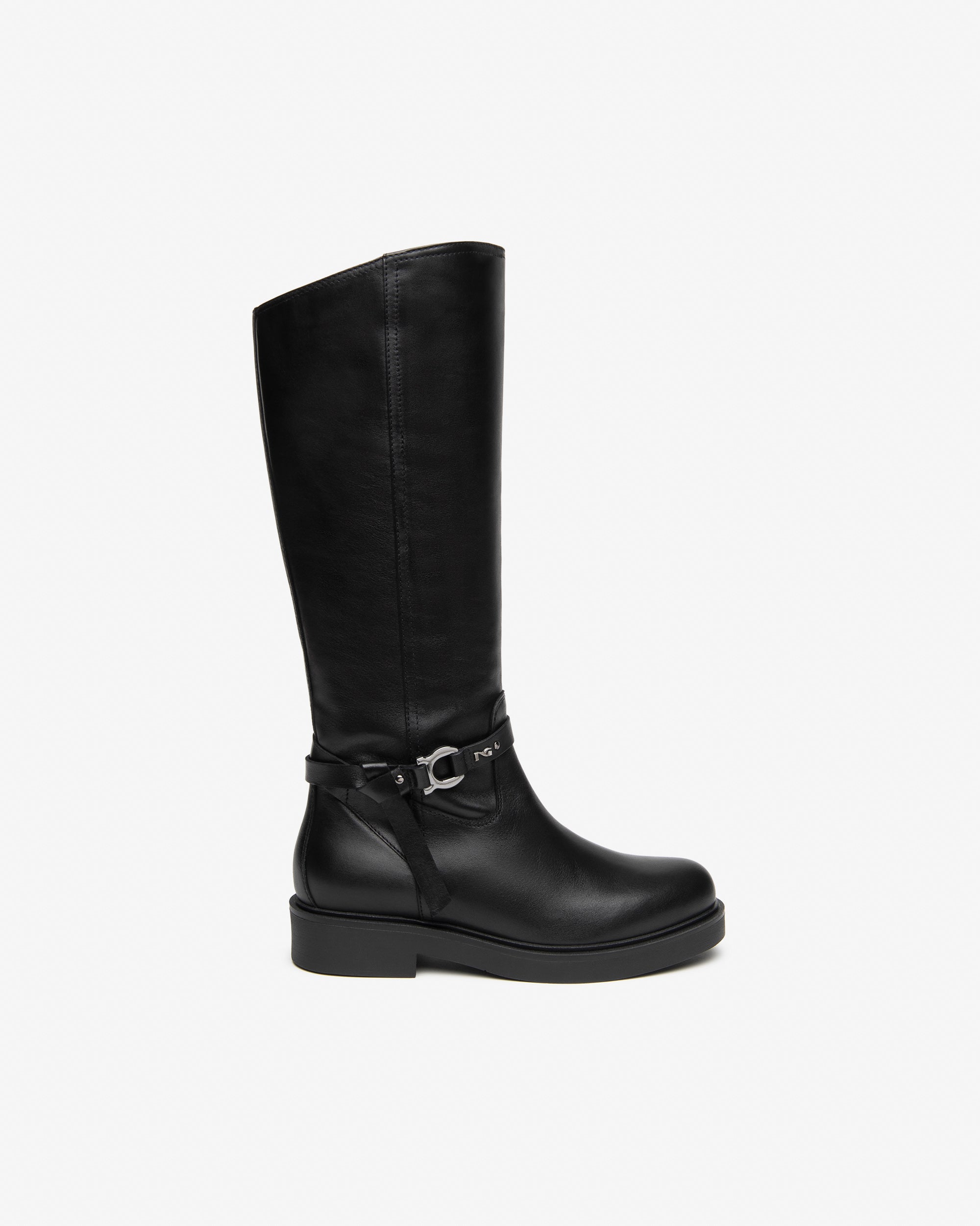 NeroGiardini Bottes bottes femme cuir talon 35 mm pointure 38