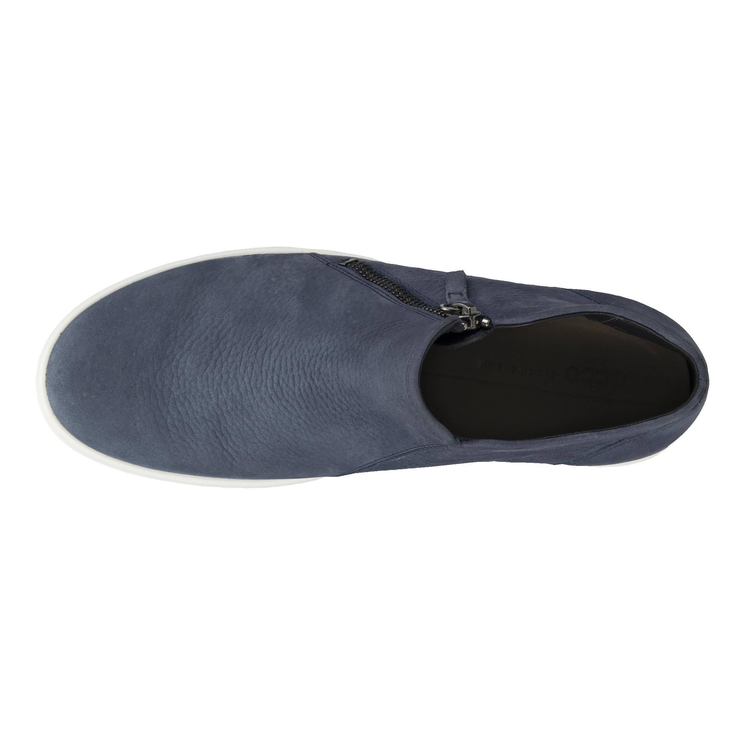 ECCO SOFT 7 baskets femme zip cuir noir 38 EU