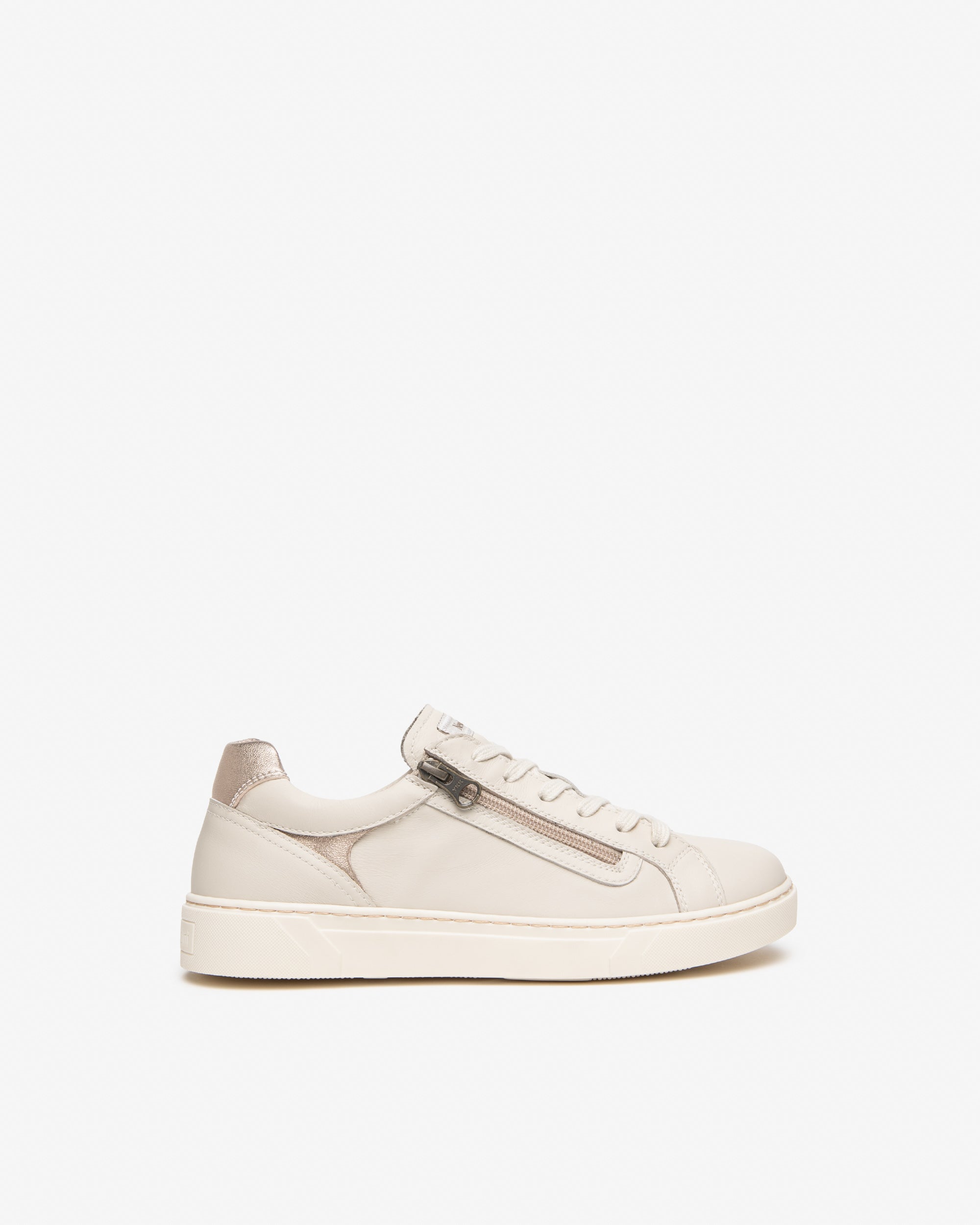 Nerogiardini Sneakers Femme Cuir Basket Zip Laminée