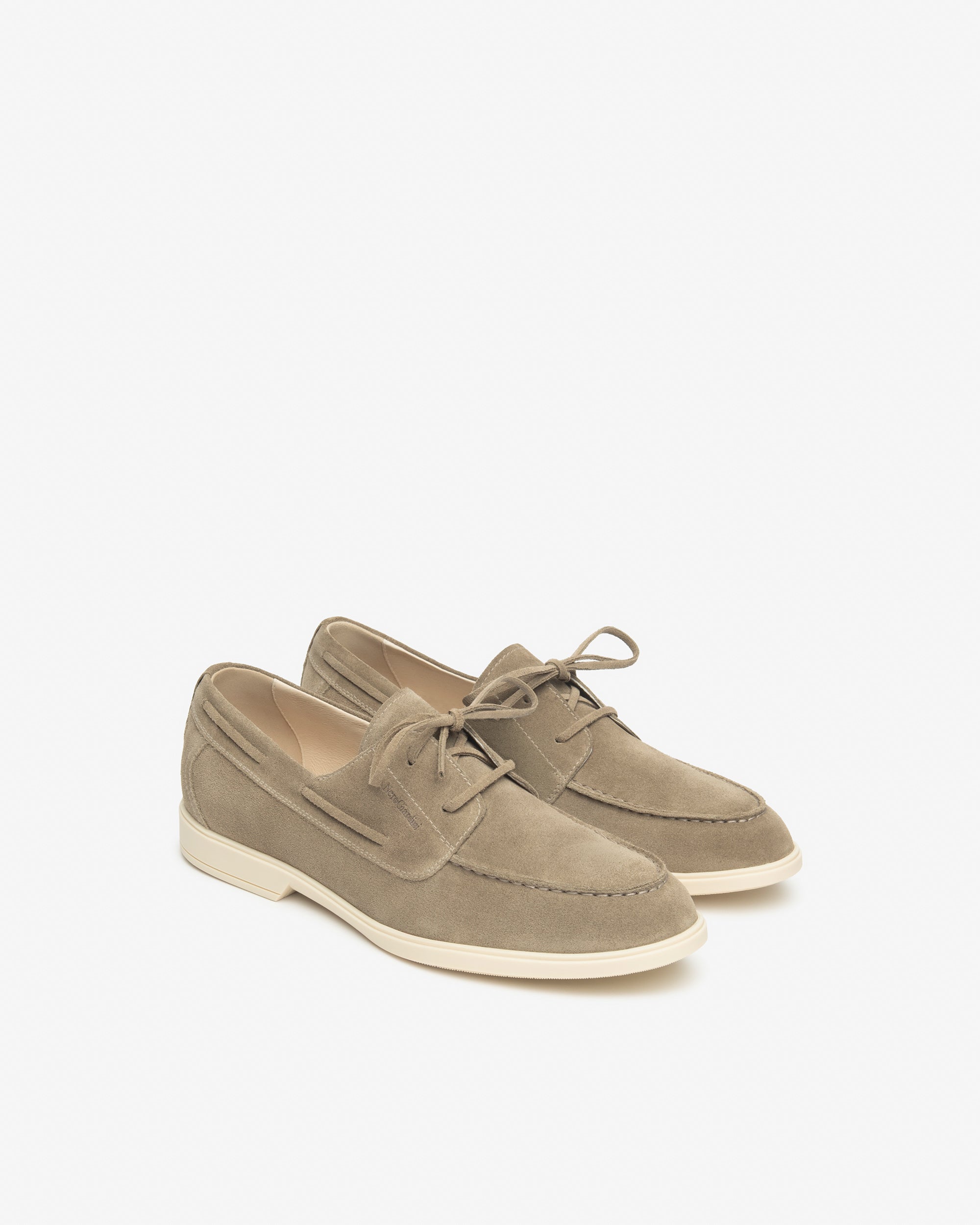 NeroGiardini Chaussures à Lacets Homme Cuir Velours