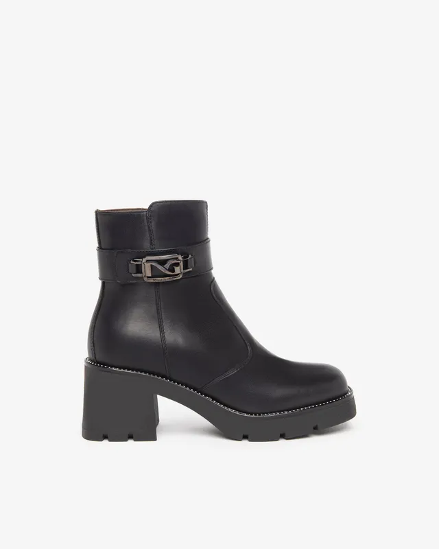 NeroGiardini Bottines Femme en Cuir combat hiver