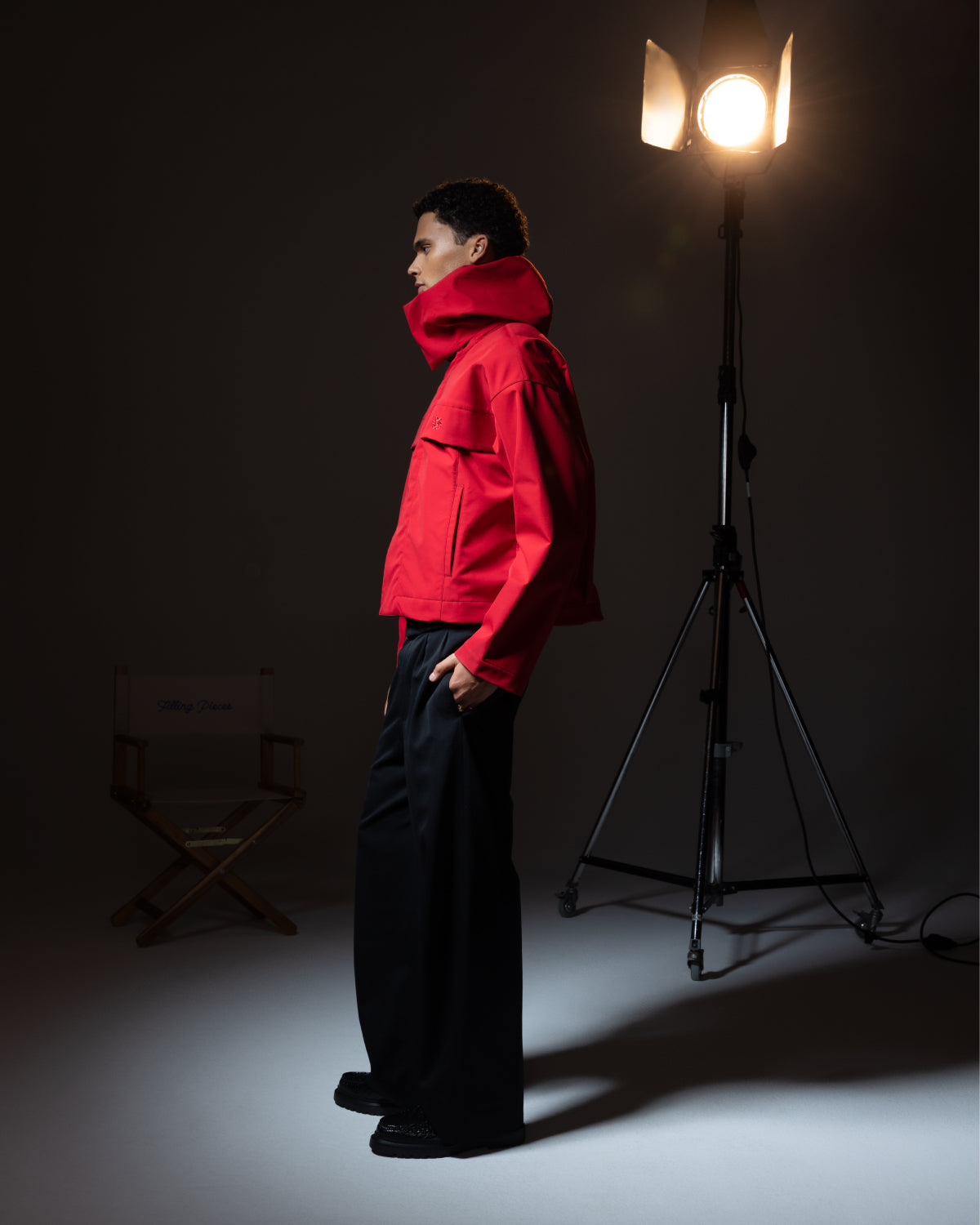 Filling Pieces Cropped Light veste légère Scarlet Red nylon