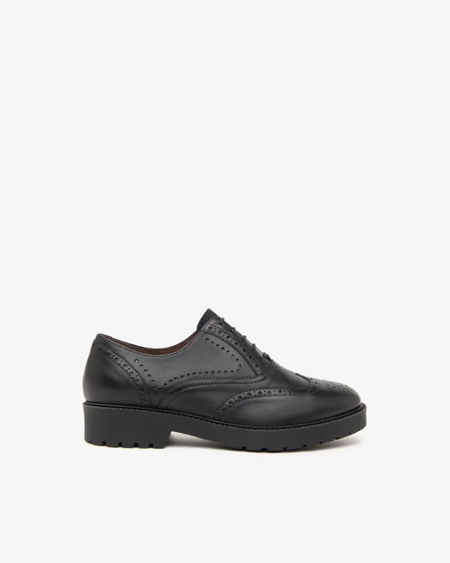NeroGiardini Chaussures Lacets Femme Cuir Brogue 35mm