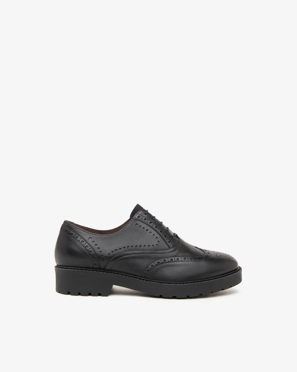 NeroGiardini Chaussures Lacets Femme Cuir Brogue 35mm