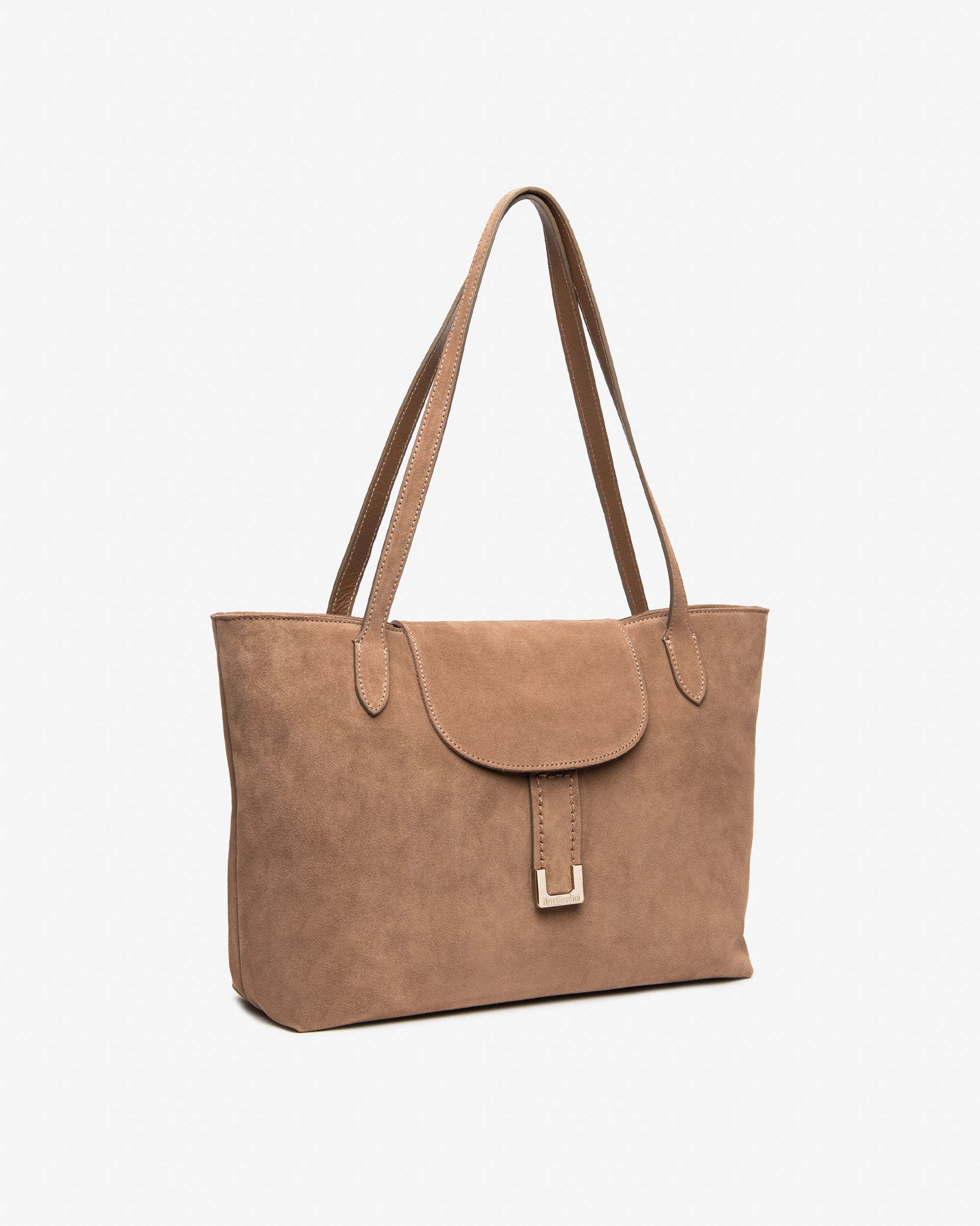 NeroGiardini Tote Bag Femme Daim Zip Doré