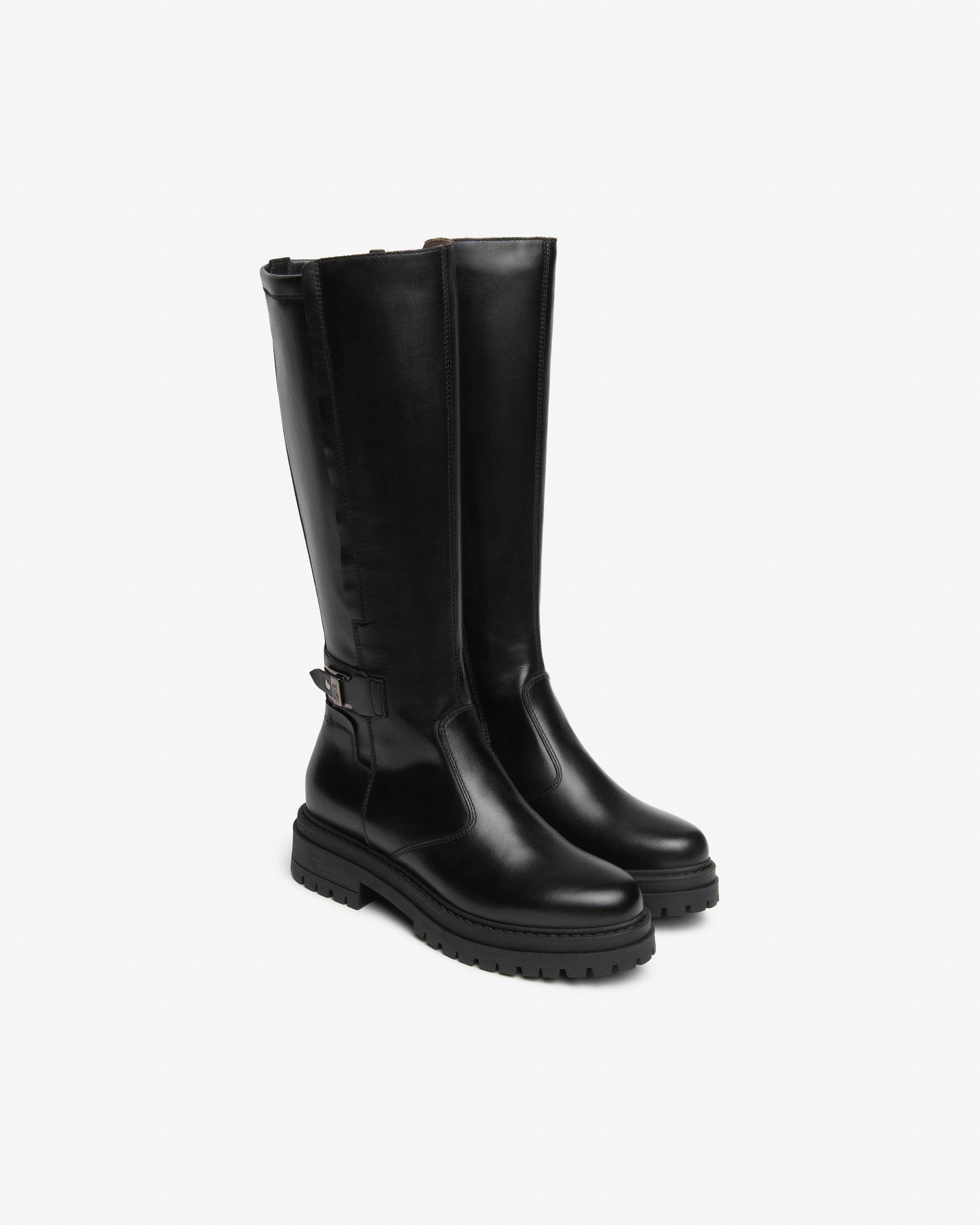 NeroGiardini Bottes Femme Cuir Talon 4 cm
