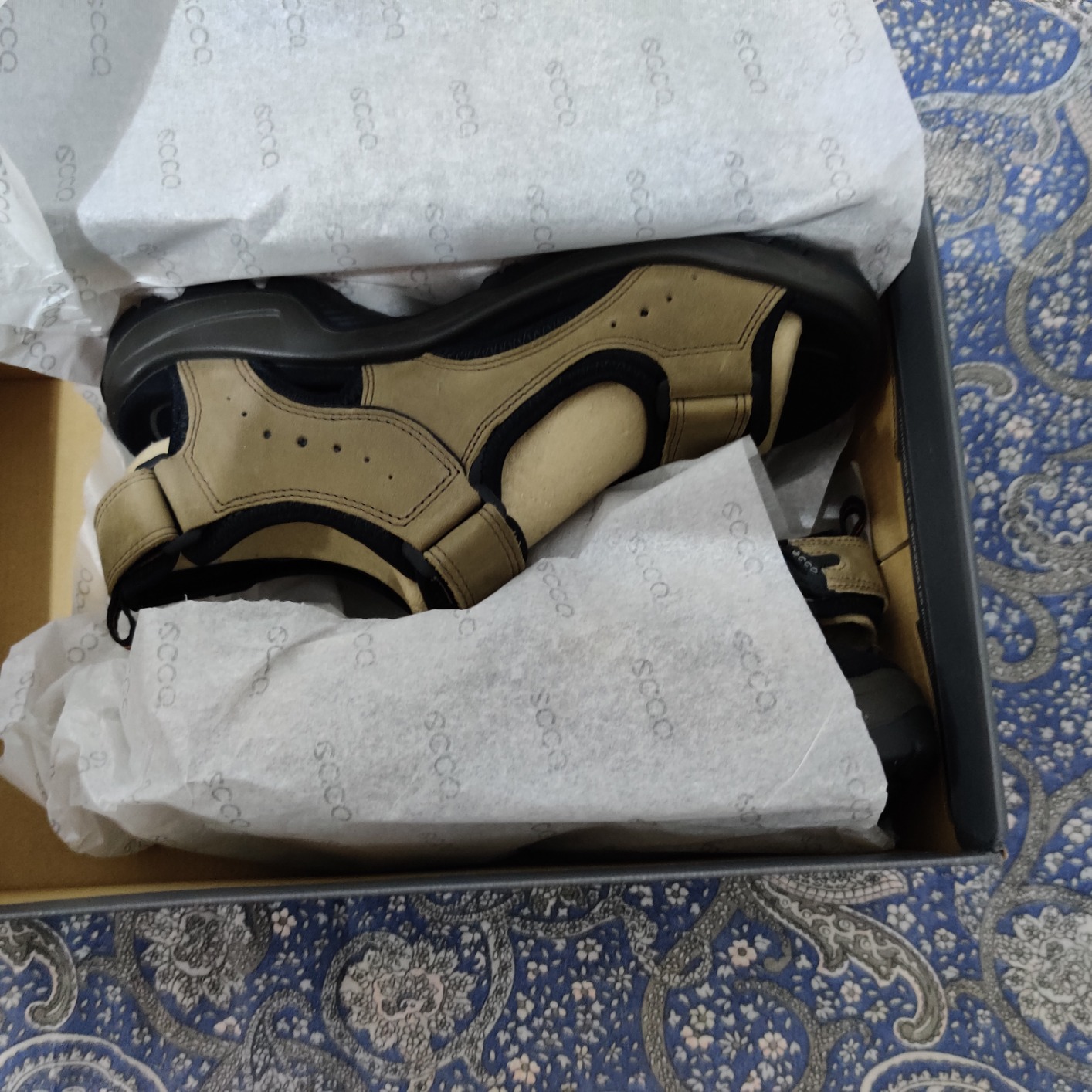 ECCO Offroad sandale homme noir 43 cuir