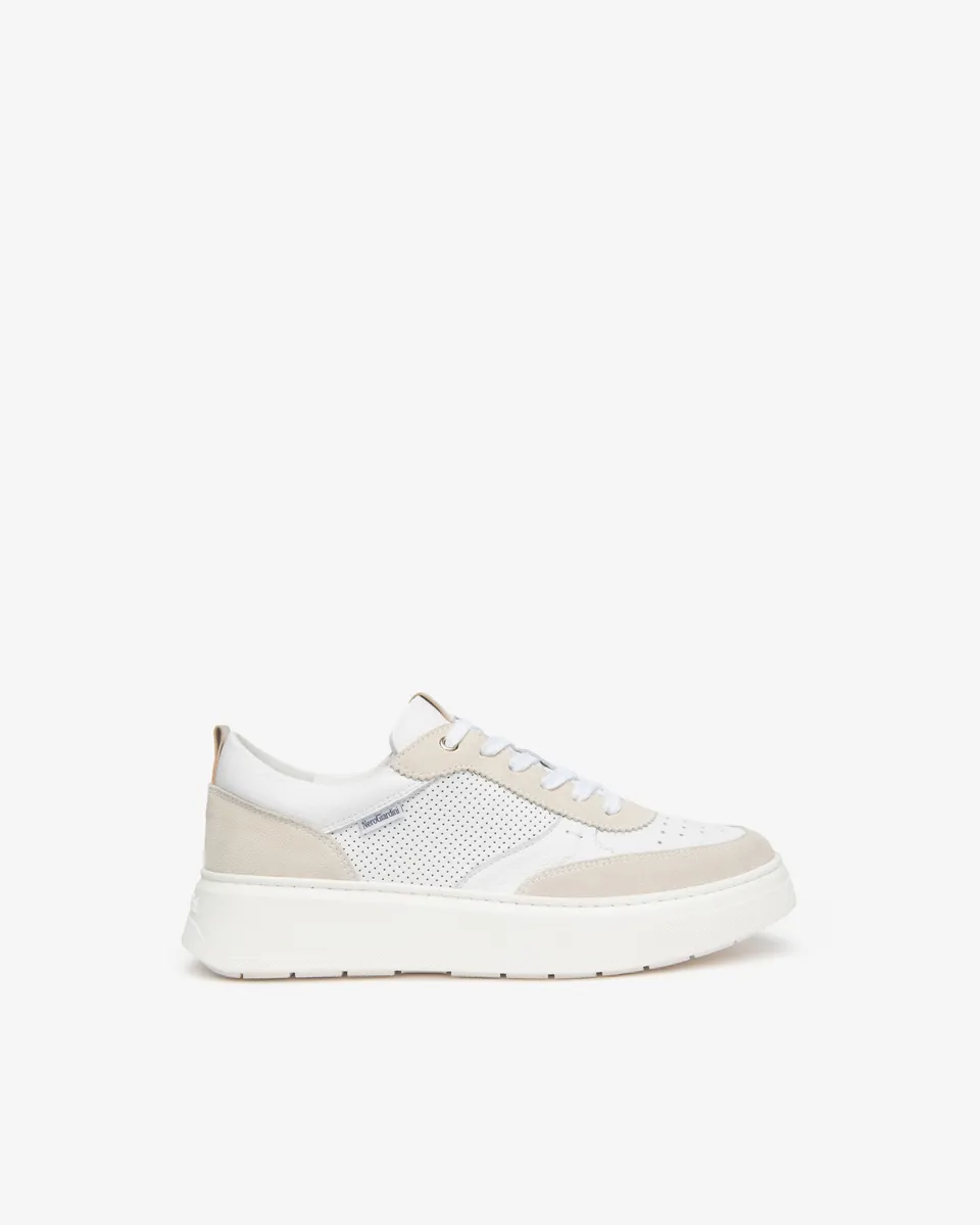 Nerogiardini Sneakers Femme Cuir Velours Technique Memory