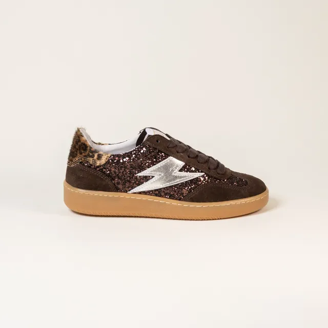 SMR Lee E469 basket glitter marron léopard