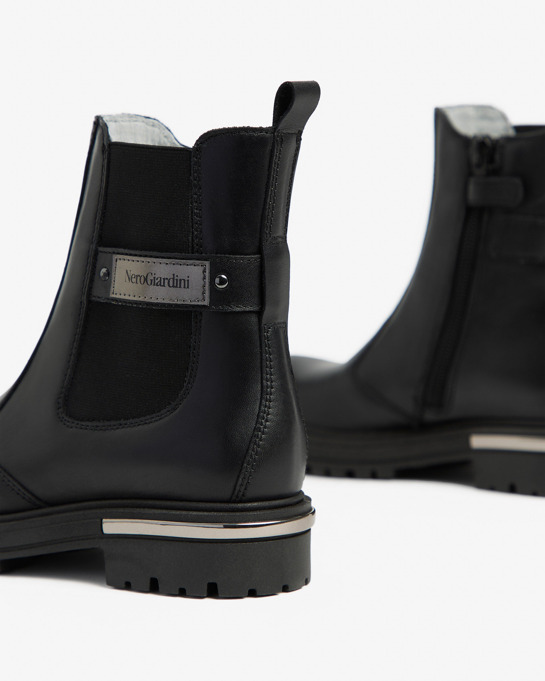 NeroGiardini Bottines teen fille cuir hiver