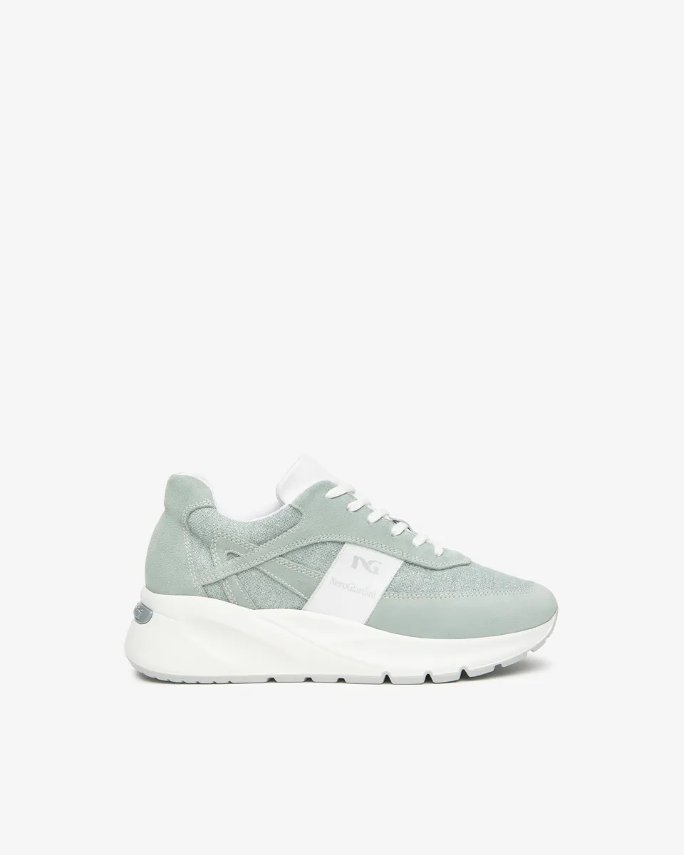 NeroGiardini Sneakers Femme Cuir Velours Basket Confort