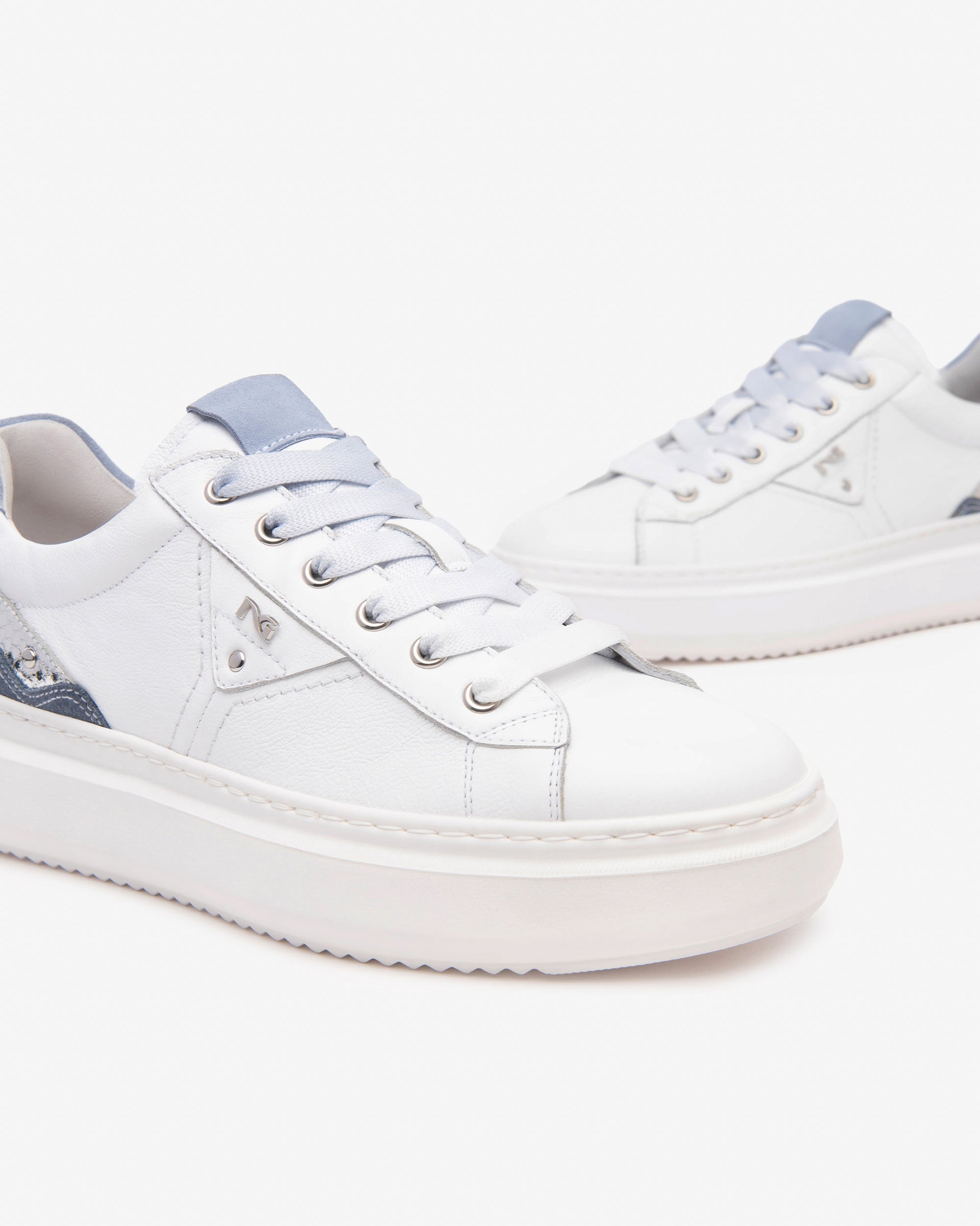 NeroGiardini Sneakers Femme Cuir Velours Confort