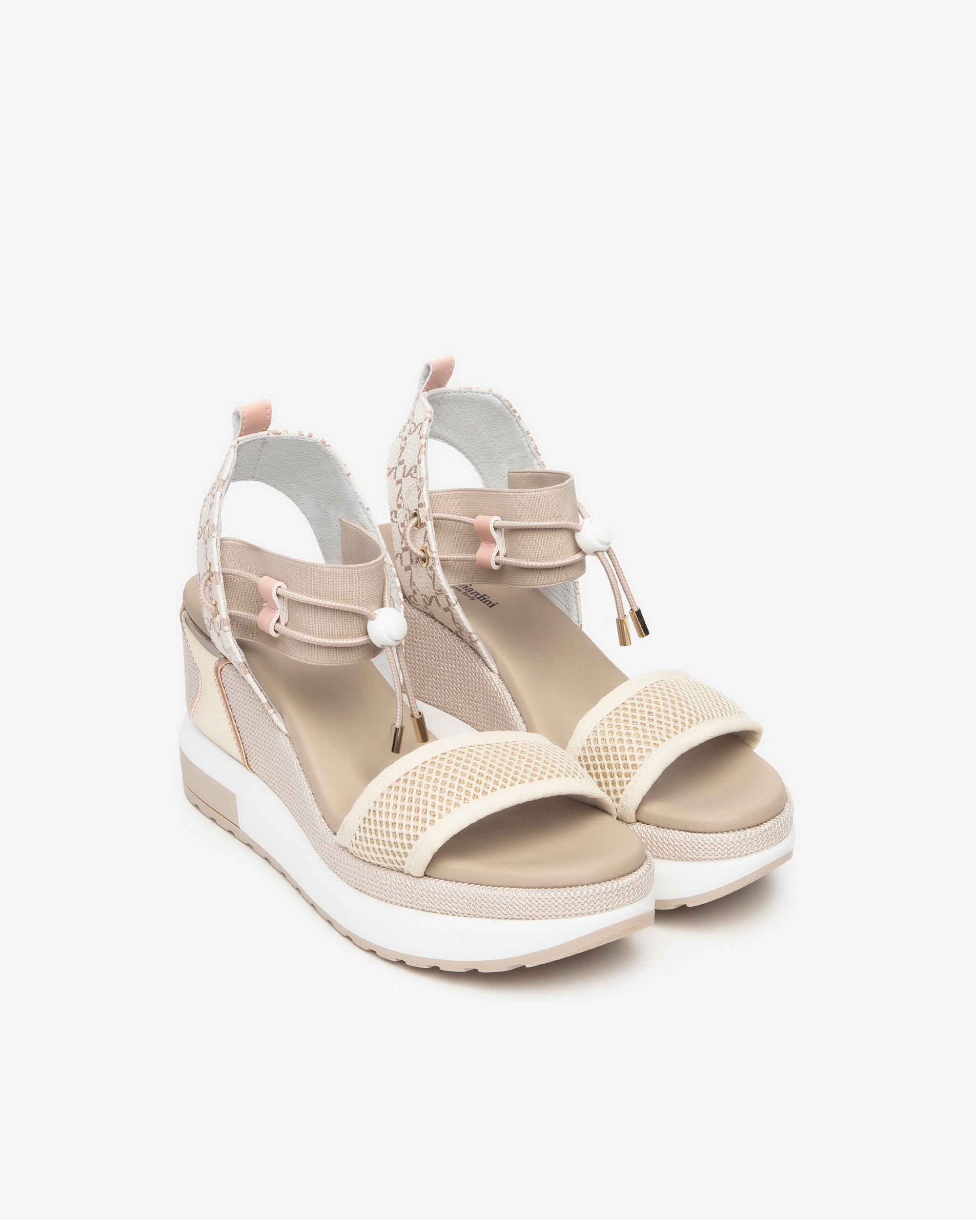 NeroGiardini Sandales femme toile cuir compensées 35-41