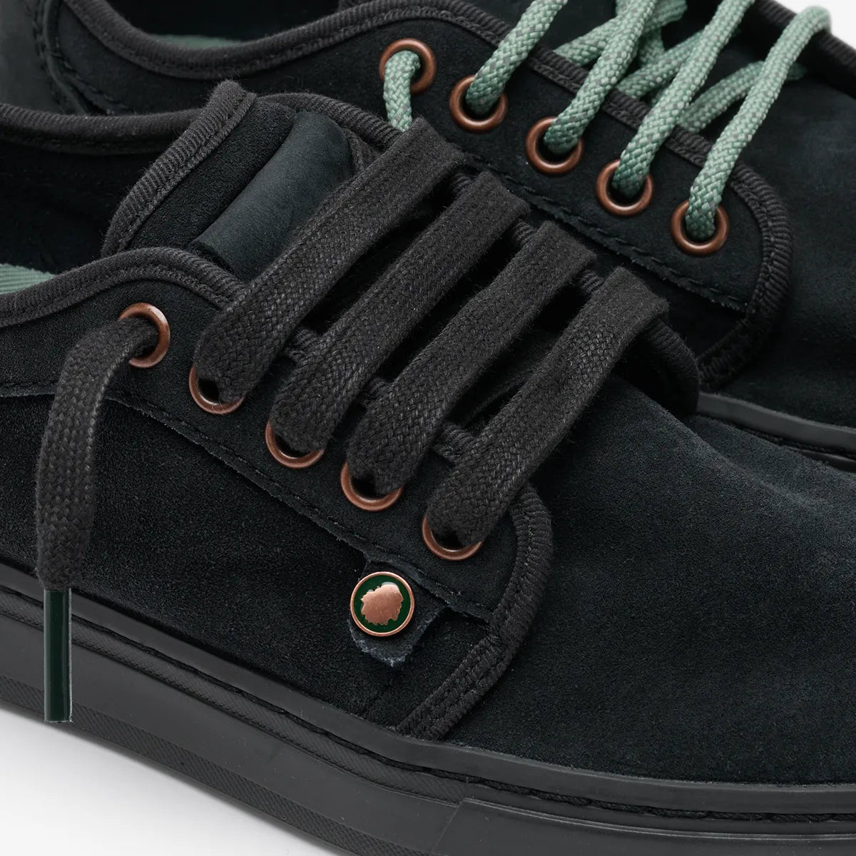 Satorisan Heisei Suede baskets Black Blush daim