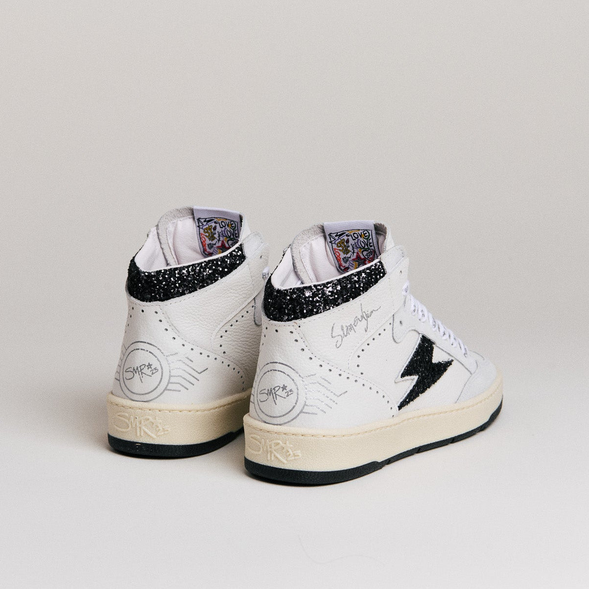 Semerdjian Braga D592 baskets montantes cuir blanc