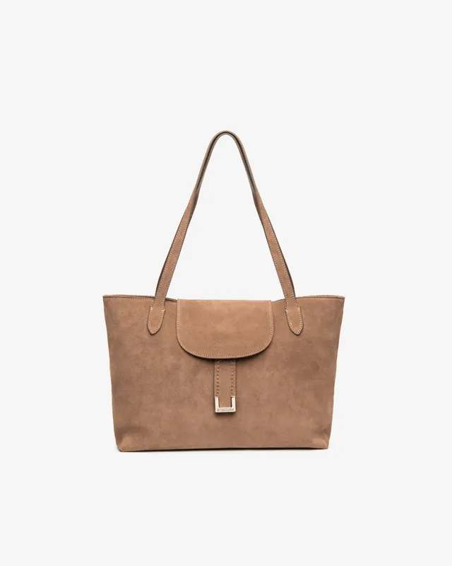NeroGiardini Tote Bag Femme Daim Zip Doré