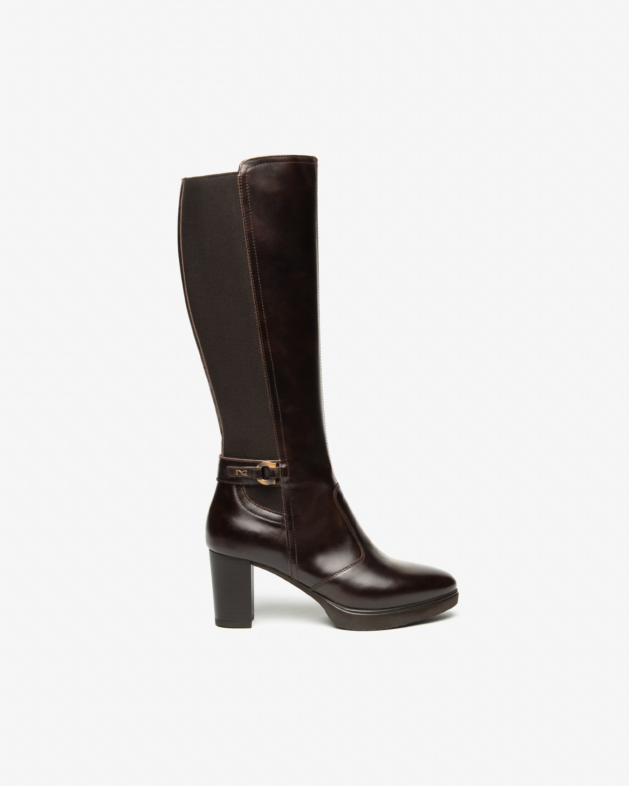 Nerogiardini Bottes femme cuir tissu confort hiver