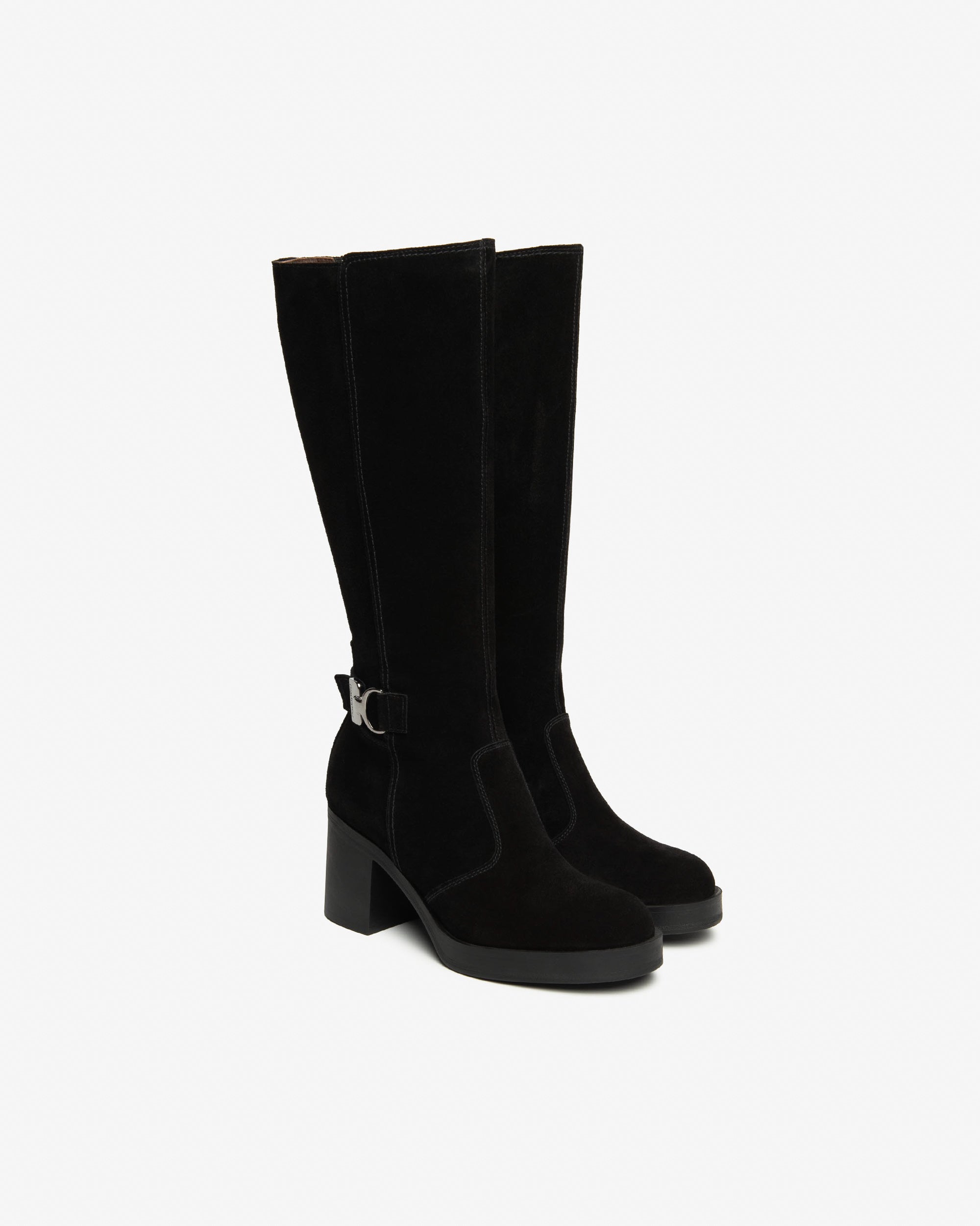 NeroGiardini Bottes bottes femme cuir velours 35-41