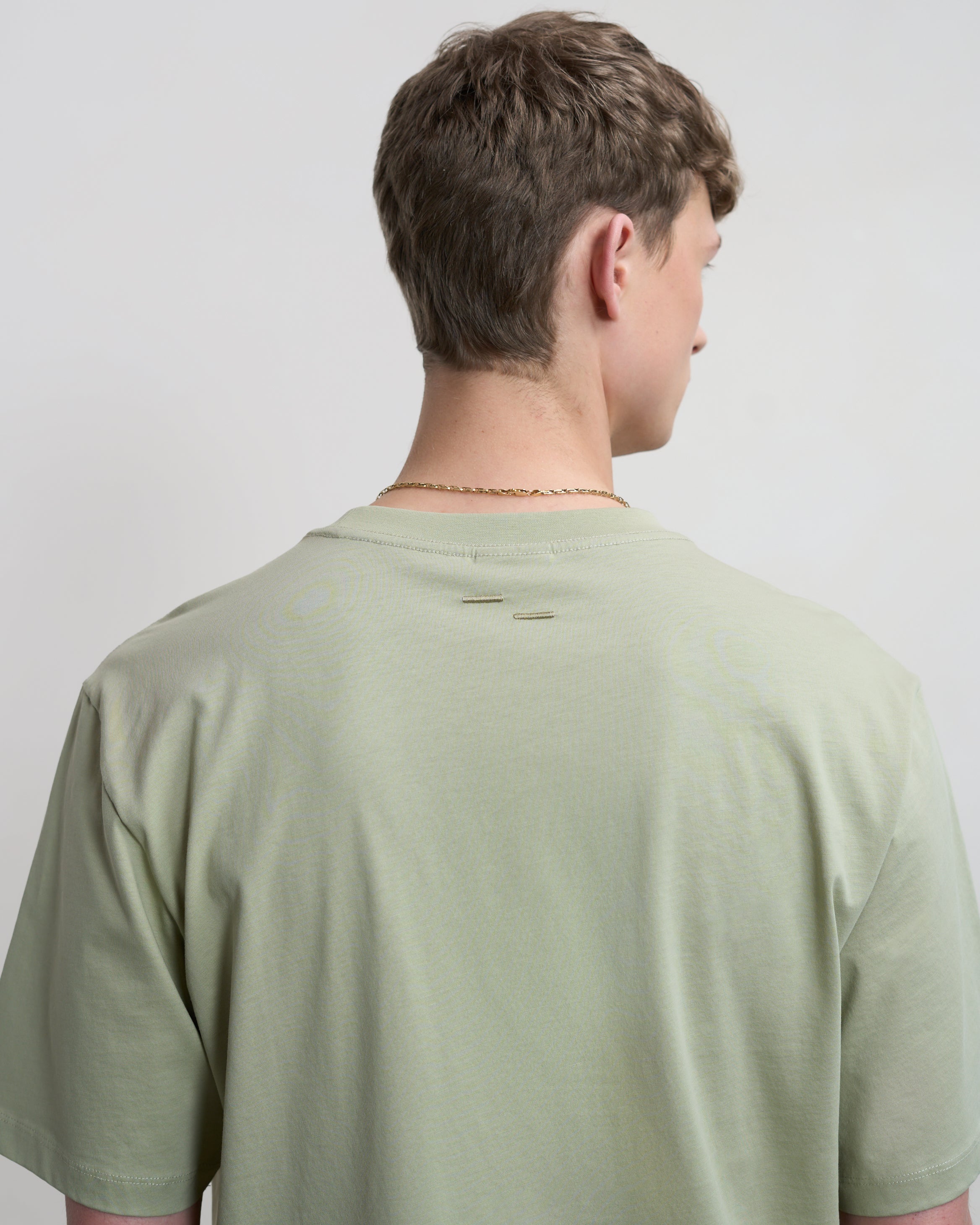 Filling Pieces T-shirt Embroidered Knot Tea coton