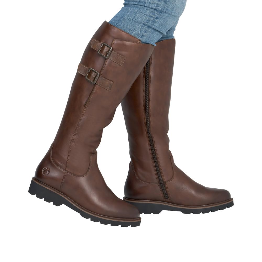 Remonte D3S74 bottes montantes noir 39 EU cuir chaud