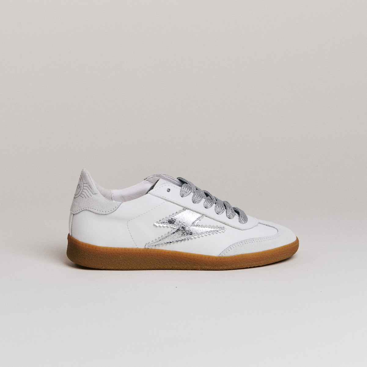 SMR Semerdjian Emily D616 Sneakers Cuir Blanc Argent