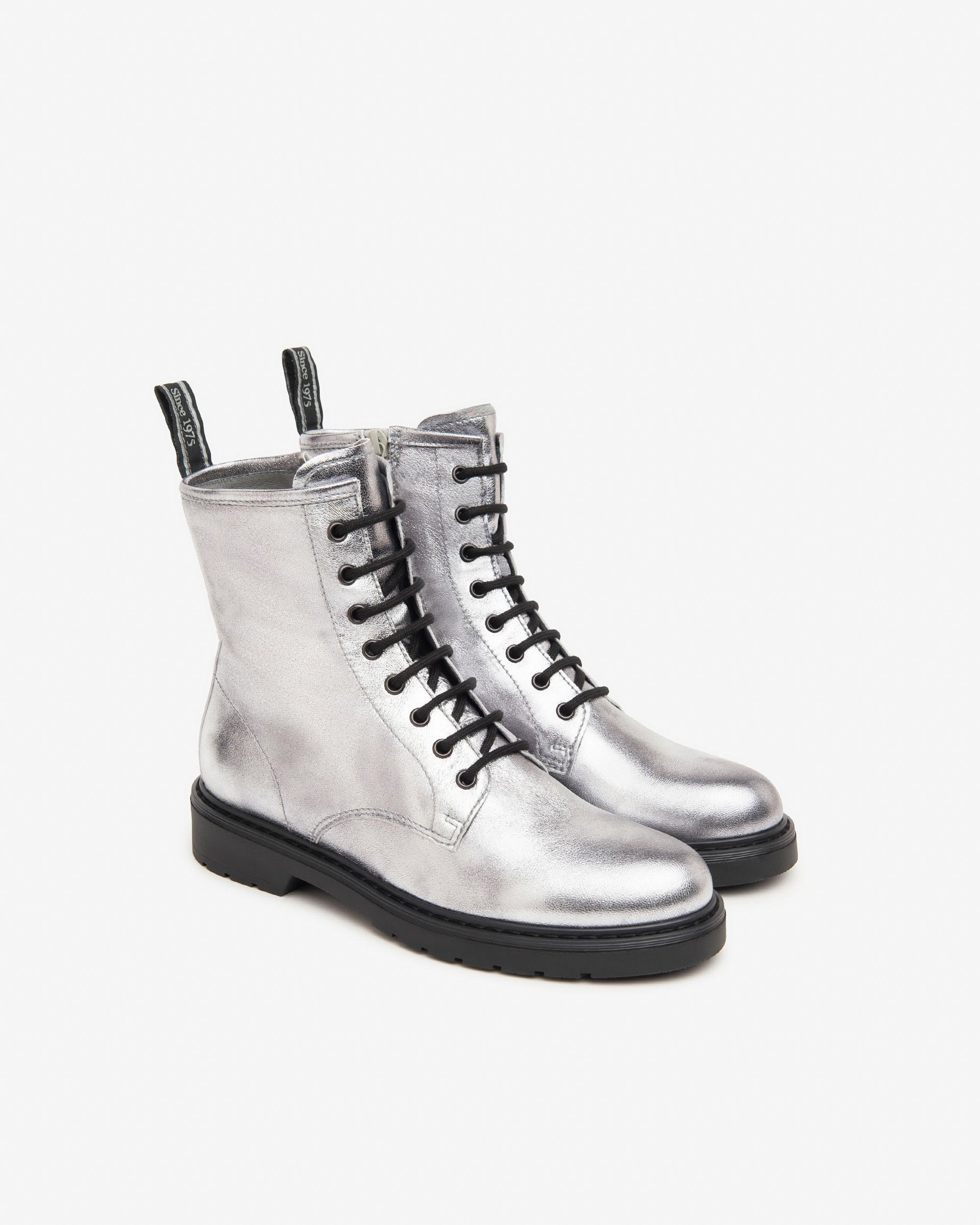 Nerogiardini Bottines Motardes Femme Cuir Talon 30 mm
