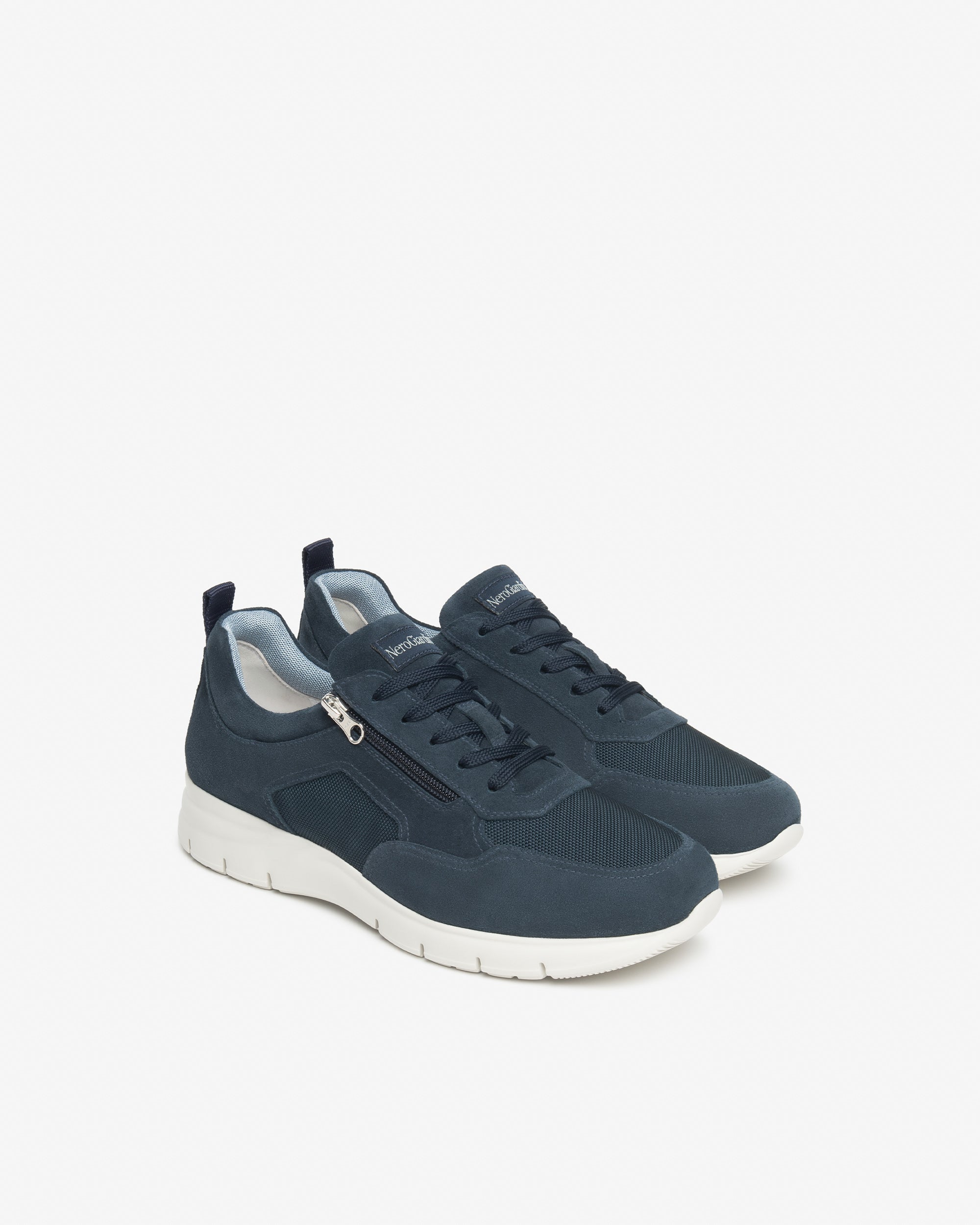 NeroGiardini Sneakers Homme Cuir Velours Toile