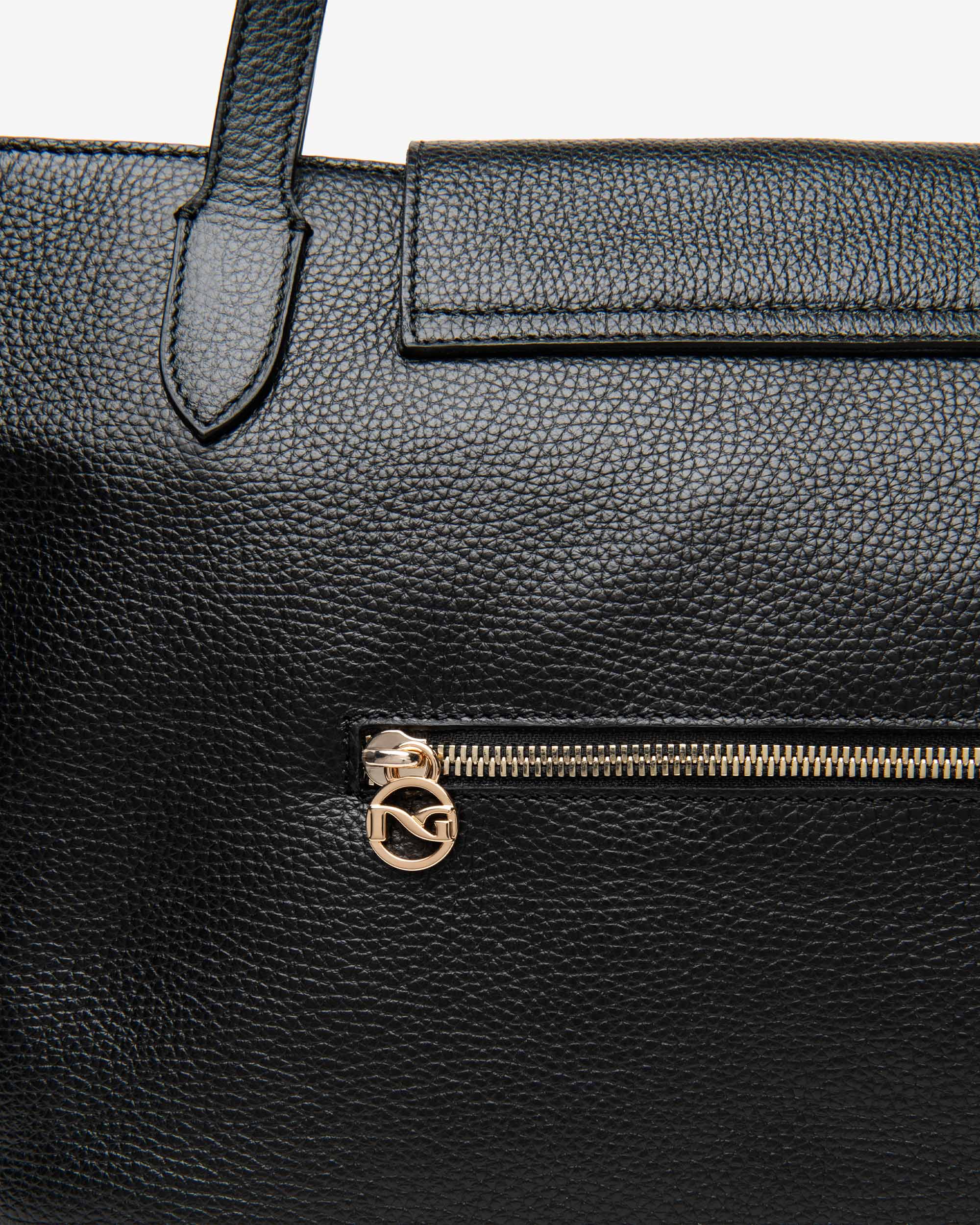 NeroGiardini Sac Tote Femme Cuir Fermeture Zip