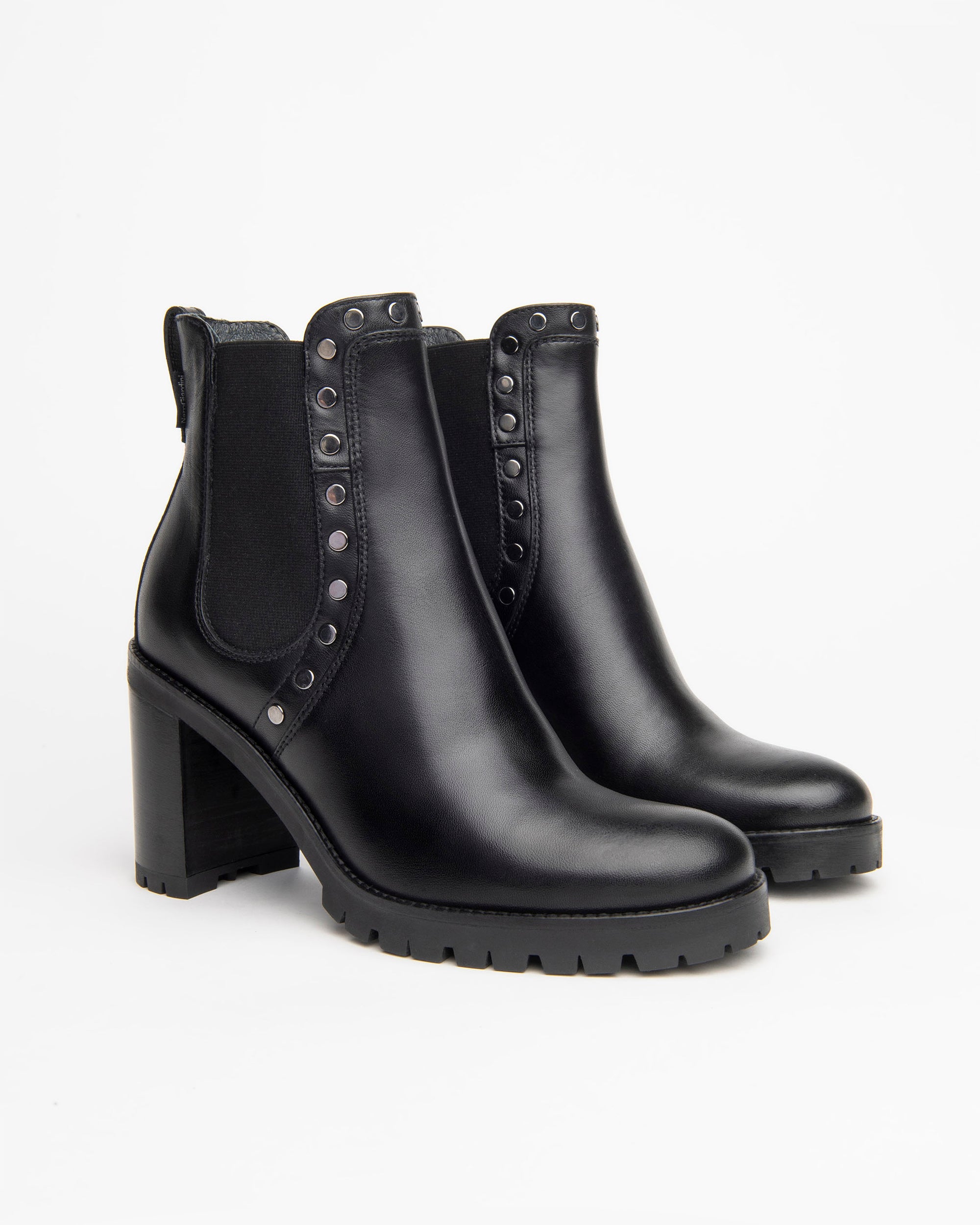 NeroGiardini Bottines Chelsea bottines cuir femme talon 9 cm
