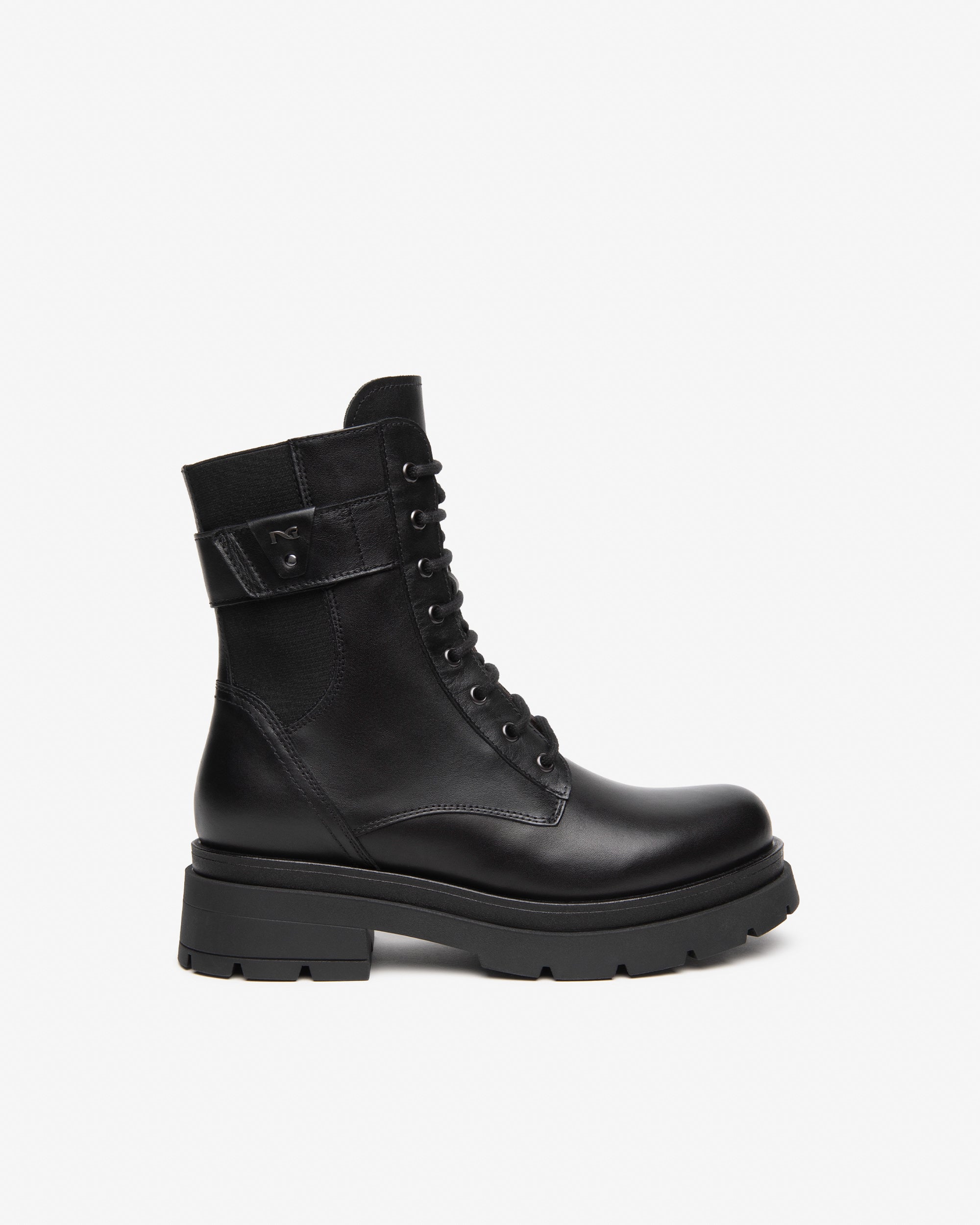 NeroGiardini Bottines motardes femme cuir talon 50