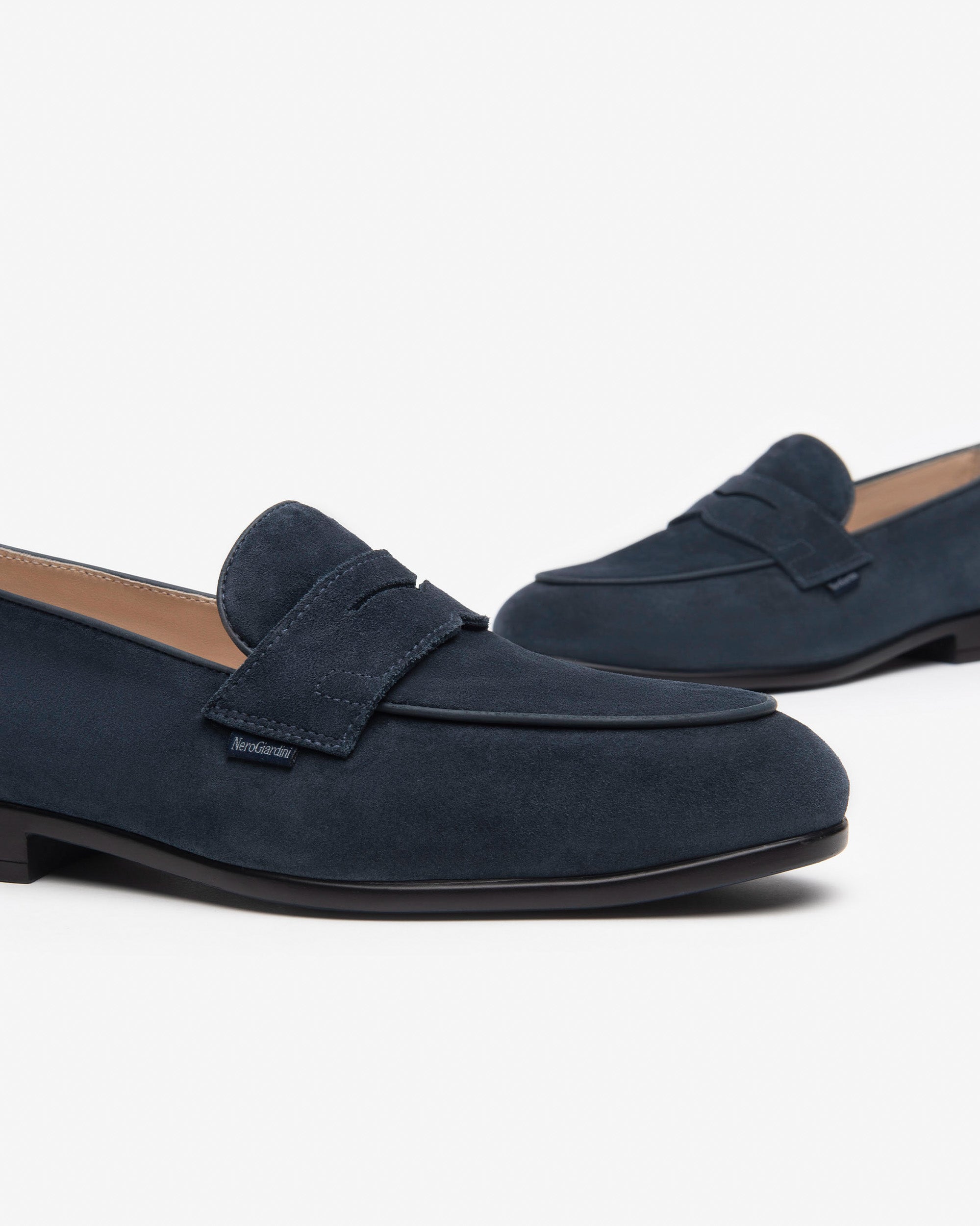 NeroGiardini Mocassins Homme Cuir Velours Bureau