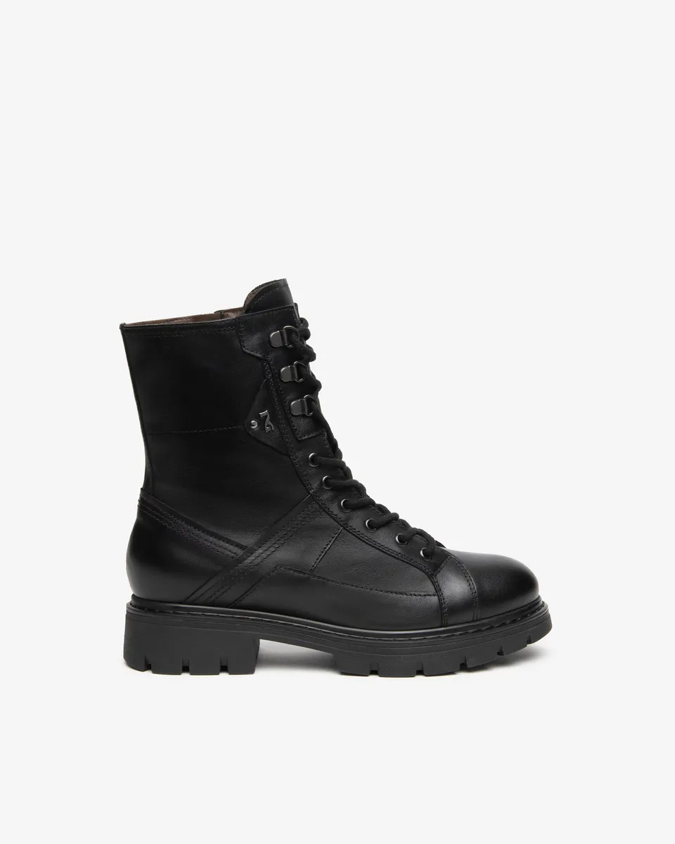 NeroGiardini Bottines Motardes Femme Cuir Talon Bloc