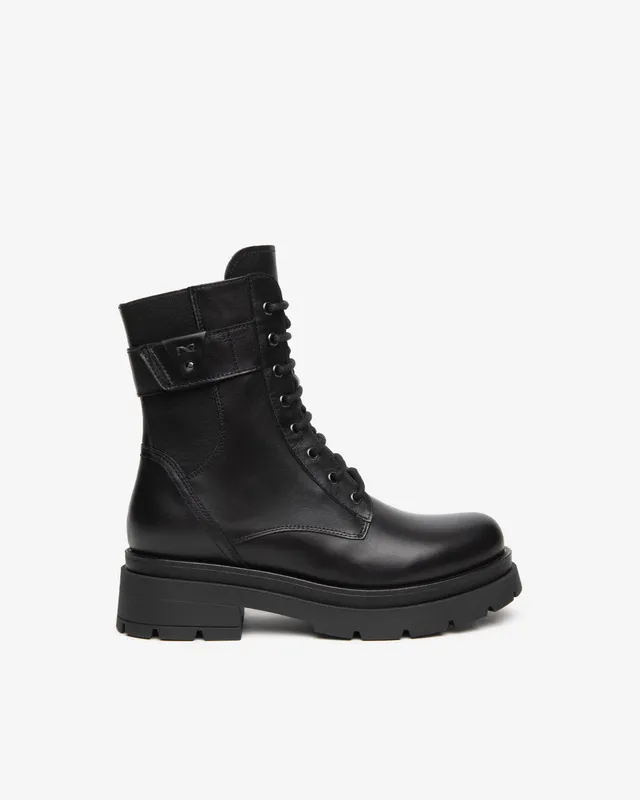 NeroGiardini Bottines motardes femme cuir talon 50