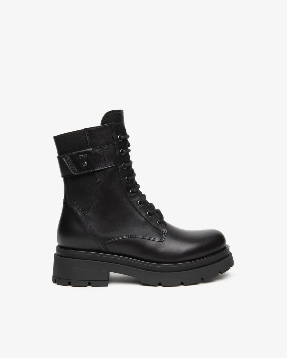 NeroGiardini Bottines motardes femme cuir talon 50