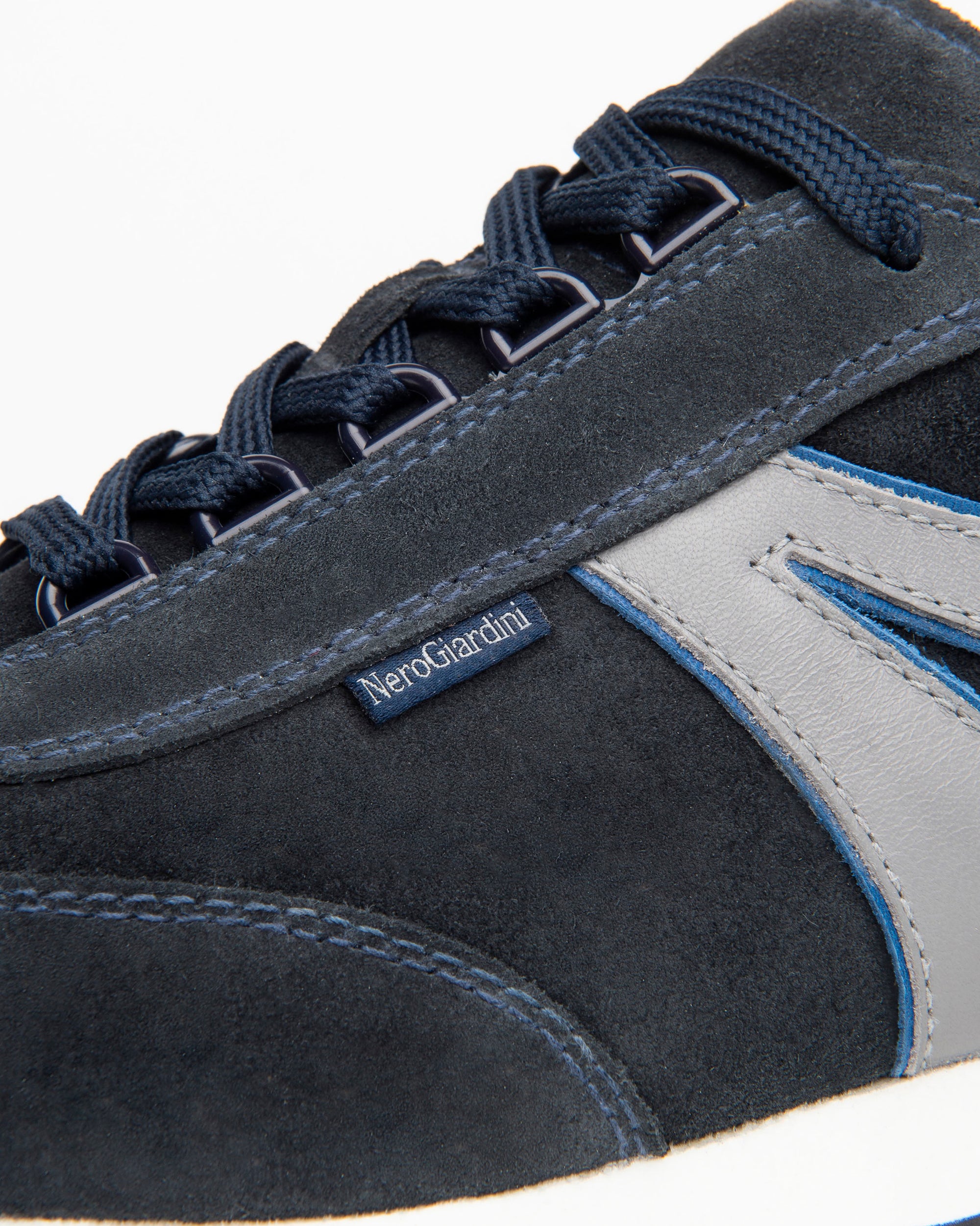 NeroGiardini Sneakers Homme Cuir Velours Bicolore