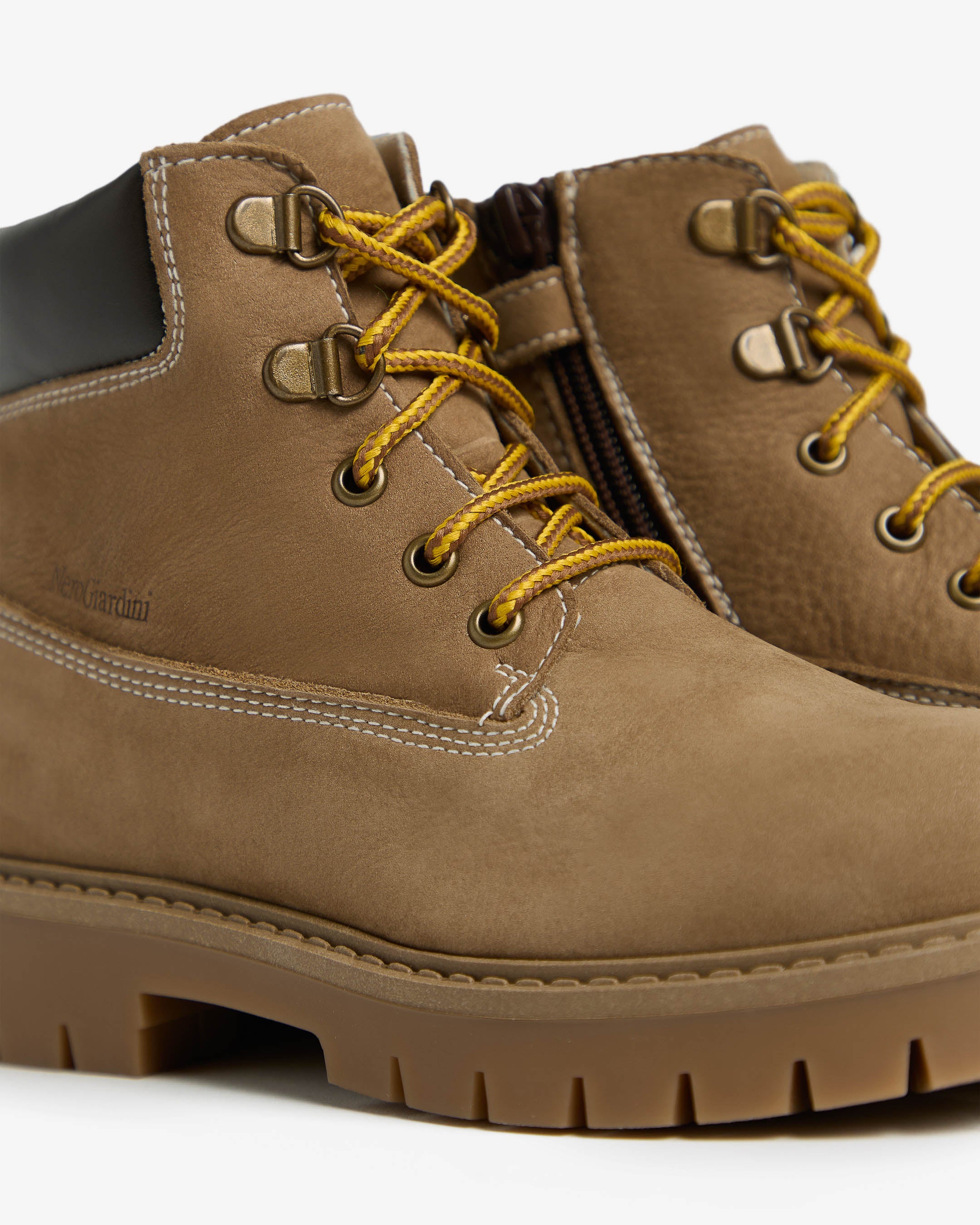NeroGiardini Bottines teen garçon cuir confort hiver